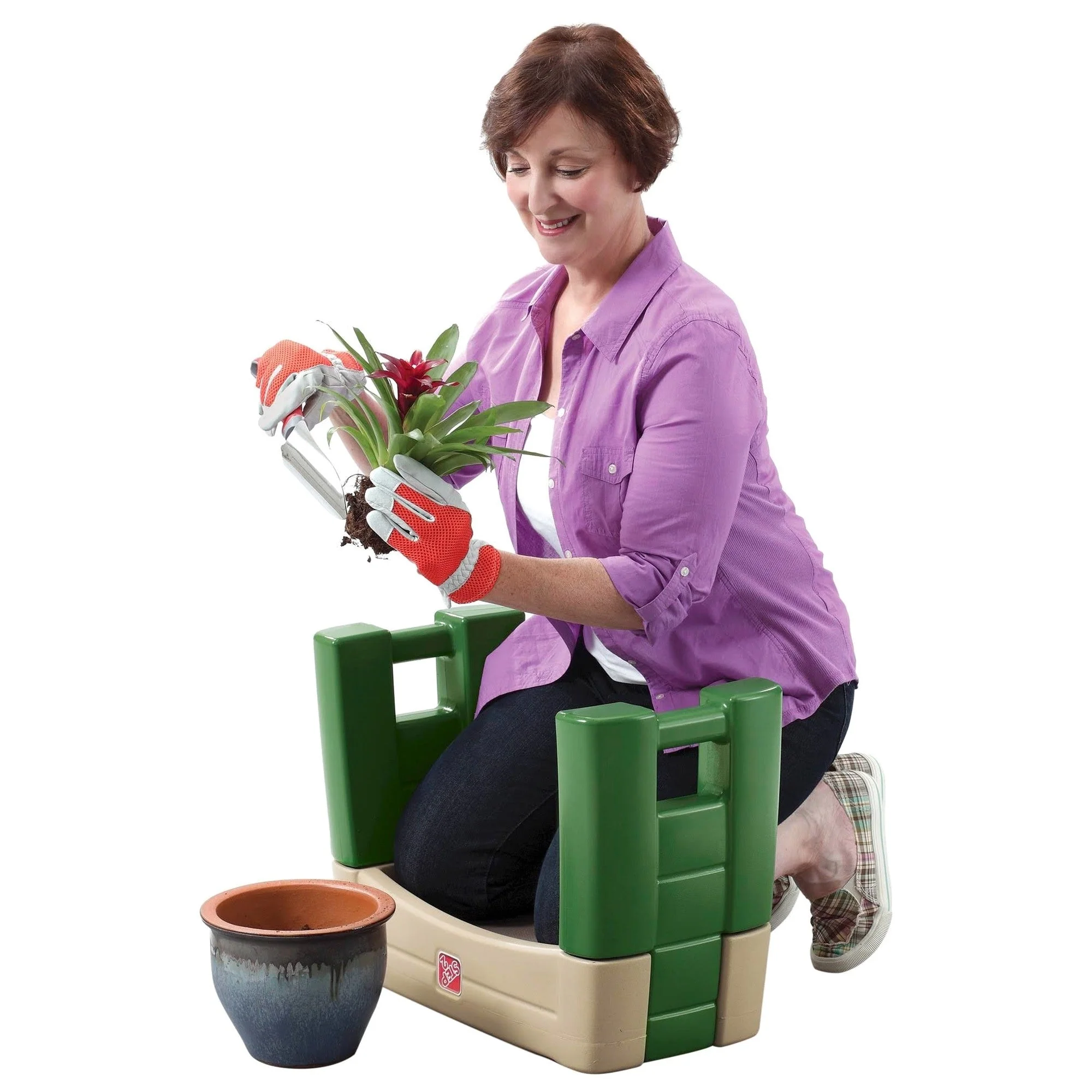 Step 2 Garden Kneeler Seat, Green - 16.25 in H x 21.75 in W x 10.75 in D - Image 5 Step 2 Garden Kneeler Seat, Green - 16.25 in H x 21.75 in W x 10.75 in D - Image 5