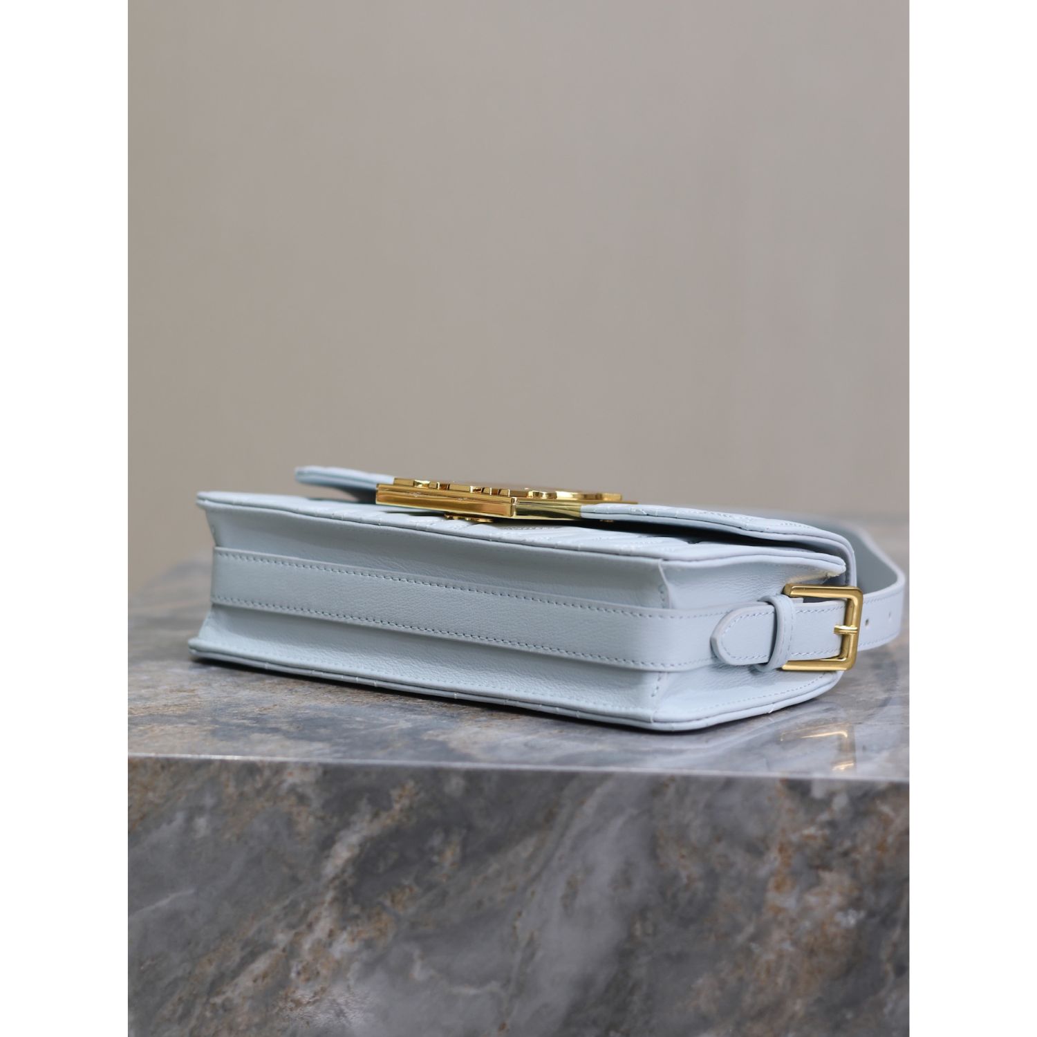 Miss Dior Flap Bag Pale Blue For Women 22cm/8.5in – M2610UBOS_M23B1:1High-quality replica