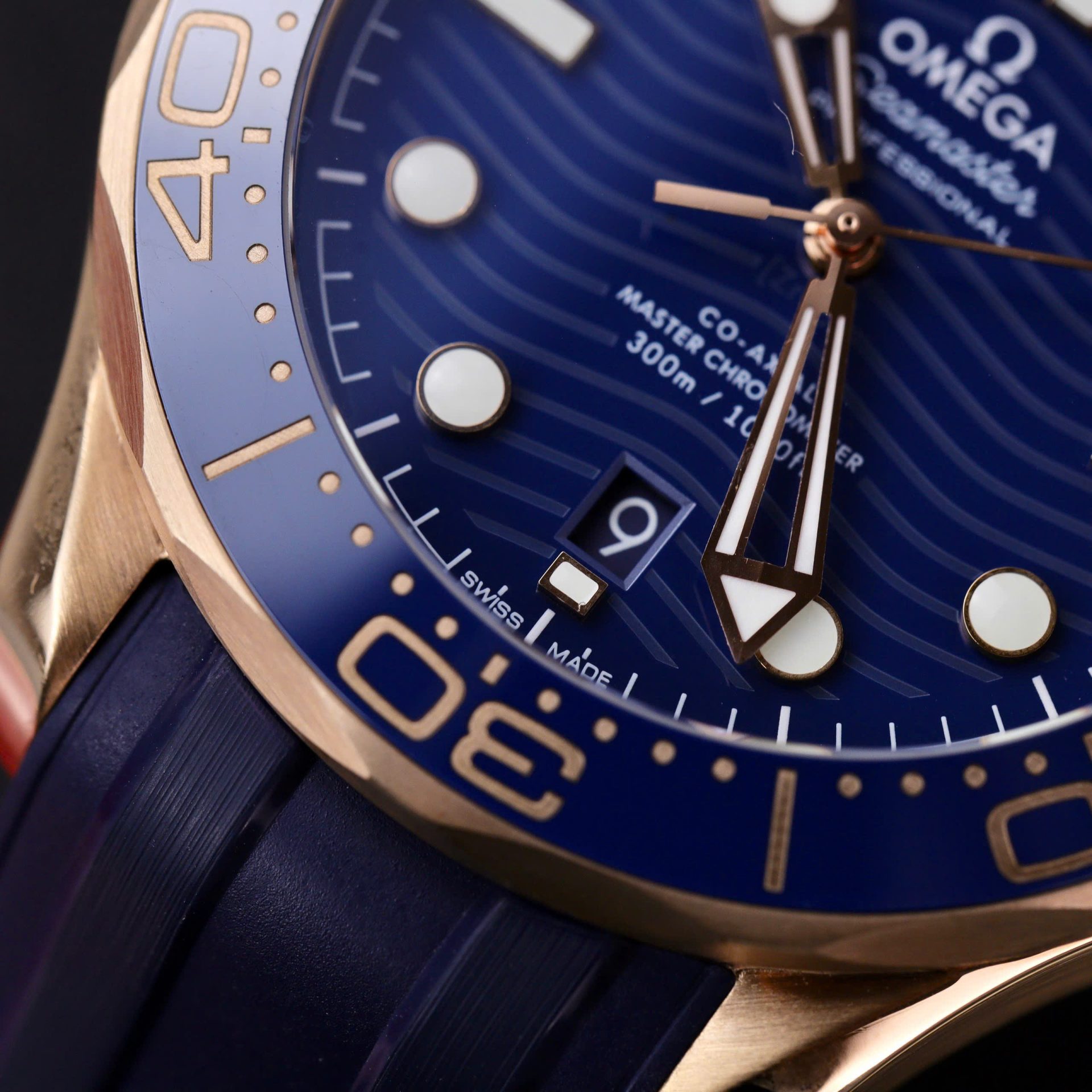 Omega Seamaster Diver 300M Good Imitation Watches Blue Dial Rubber Strap VS Factory 42mm - Top club