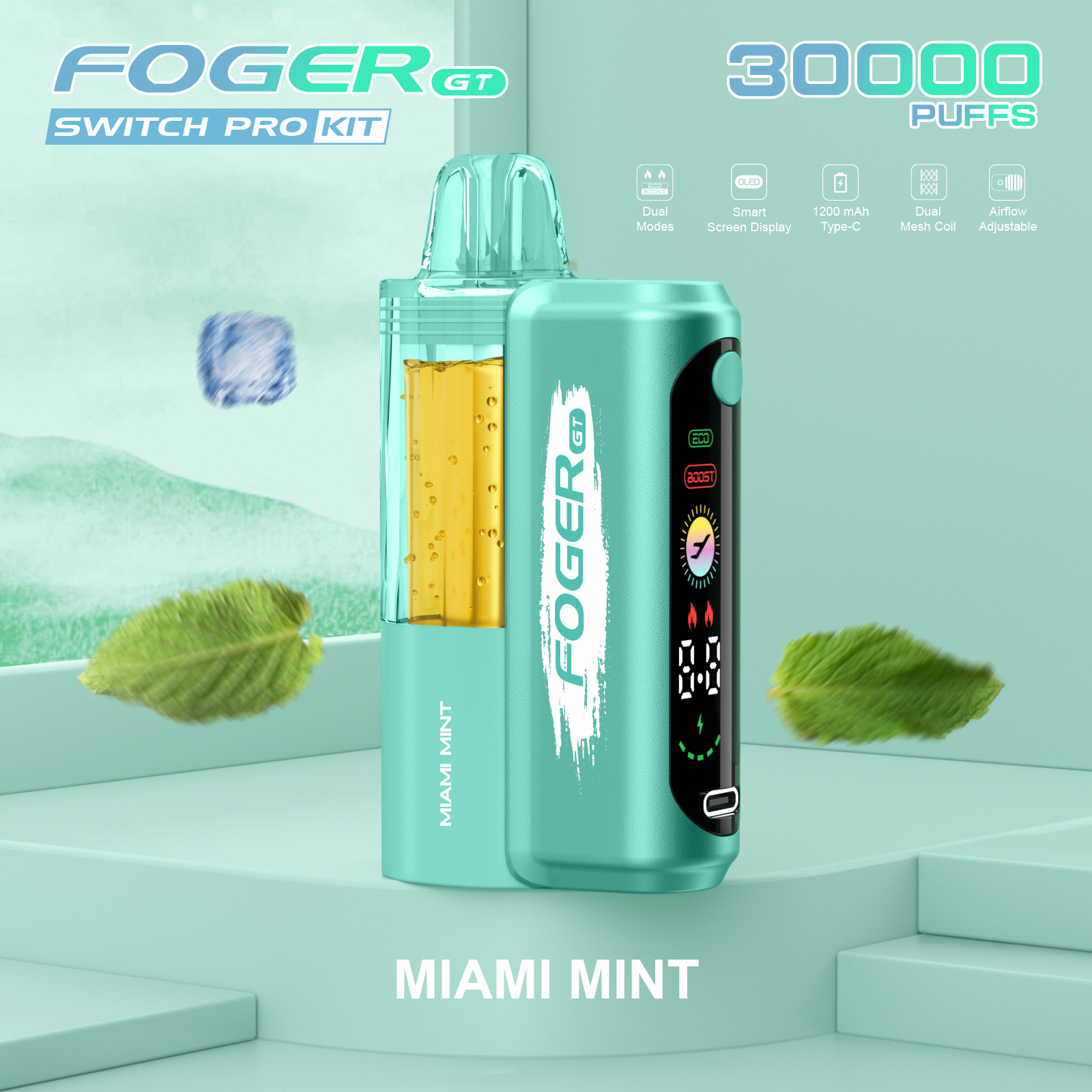 （5 Pack）Foger GT 30000 Puffs Disposable Vape Pod Kit