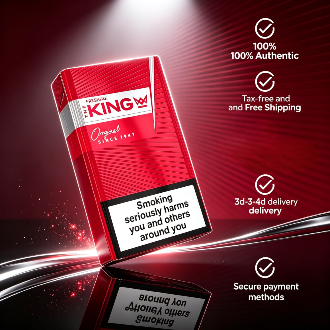 The King Original Red （10-Pack Carton）