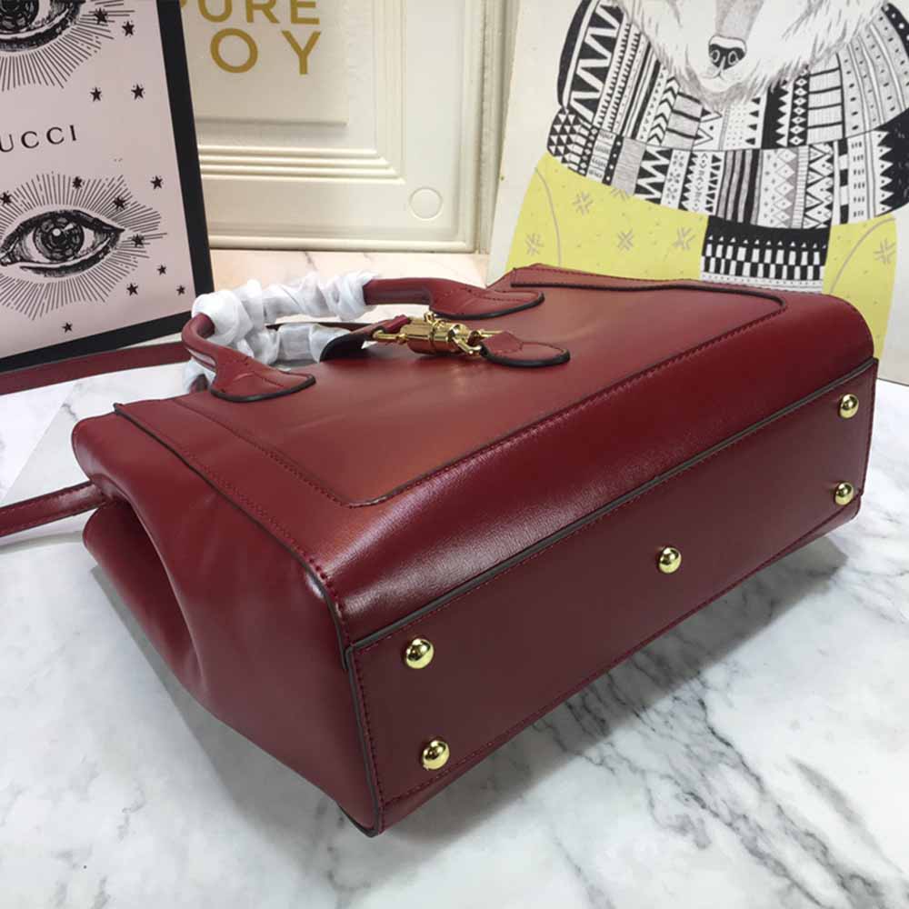 Replica Gucci Jackie 1961 Large Tote Bag 649015 Red/Black/Grey1:1High-quality replica