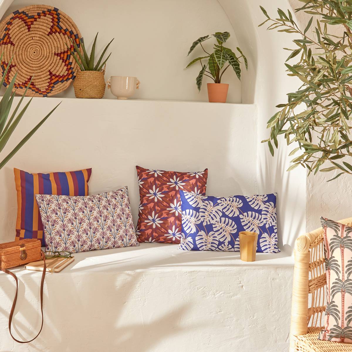 Outdoor cushion cover "Lahna" 40 x 40 cm - Polyester