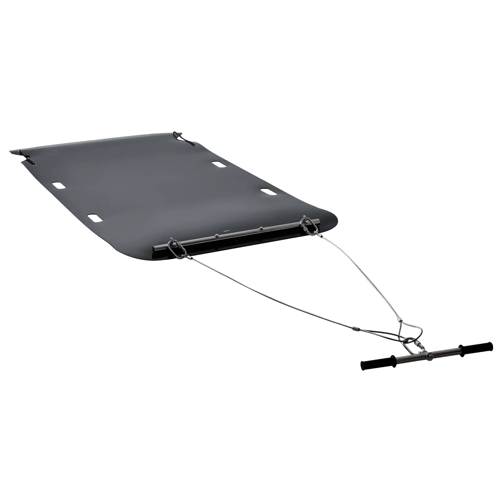 VEVOR Yard Drag Sled, 90 x 46 in, 1500lbs Heavy Duty Utility Sled, HDPE Drag Glider with Ropes & Pull Cables, Hand & Vehicle Use Game Hauler for Firewood Ice Fishing - Image 9