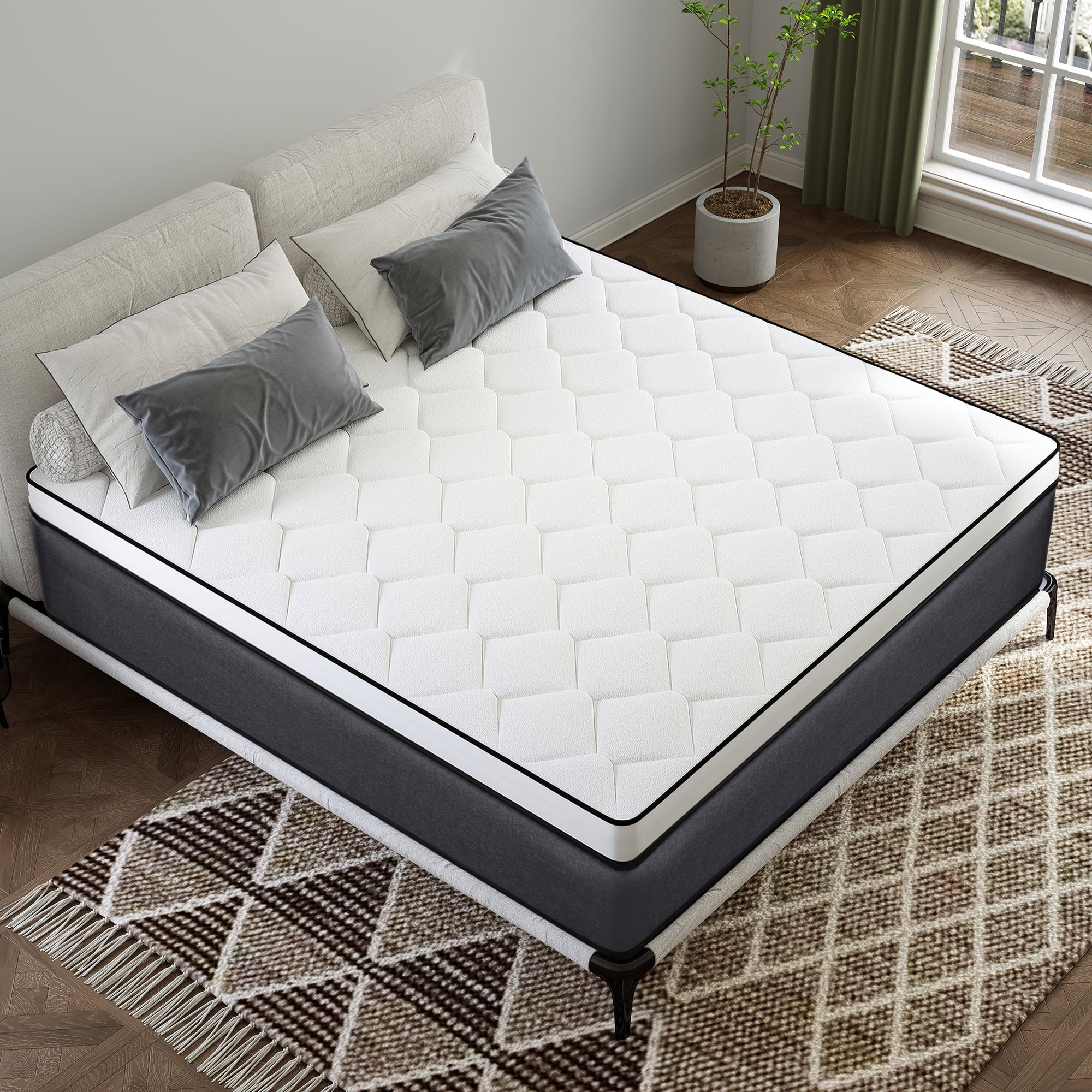 Full Mattress, 14 inch Hybrid Mattress in a Box,Medium Firm - Image 4