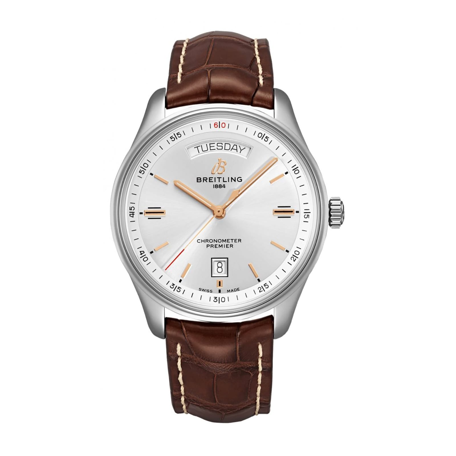 Fake Breitling Replica Watches Premier Automatic Day & Date 40(1:1 replica) - Elite Watch Atelier