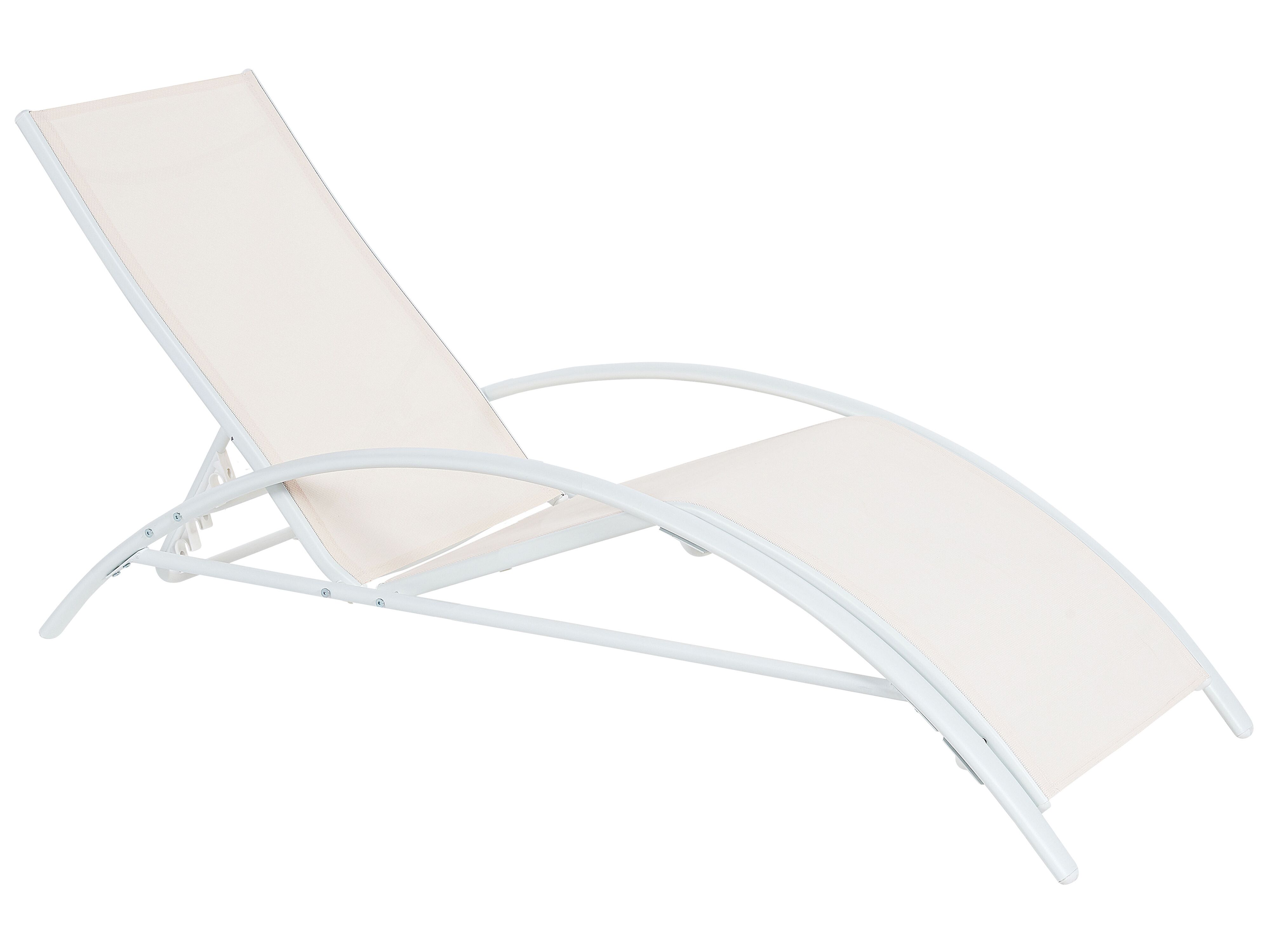 Sun Lounger GAETA Metal Beige