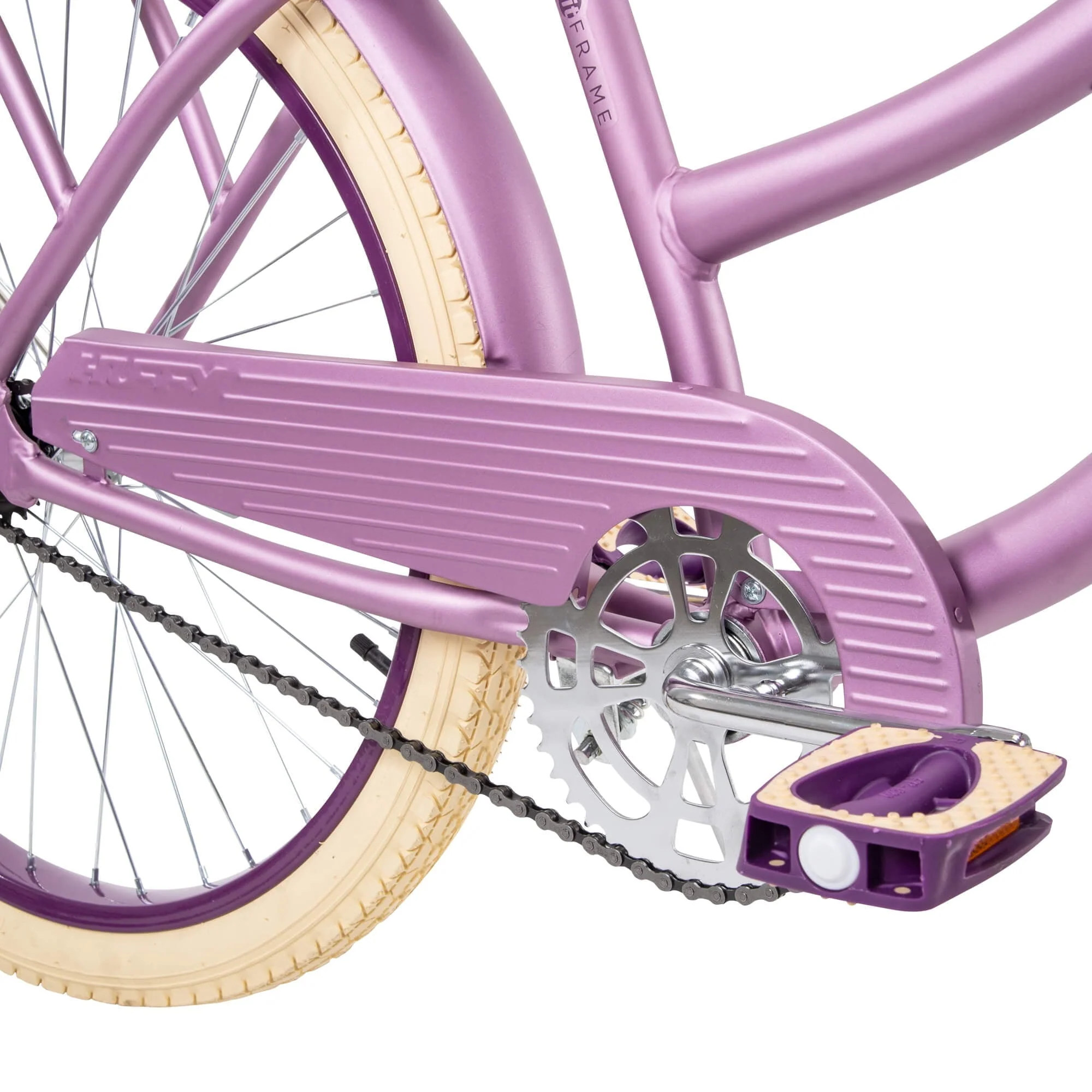 24" Nel Lusso Girls' Cruiser Bike, Purple Satin - Image 8