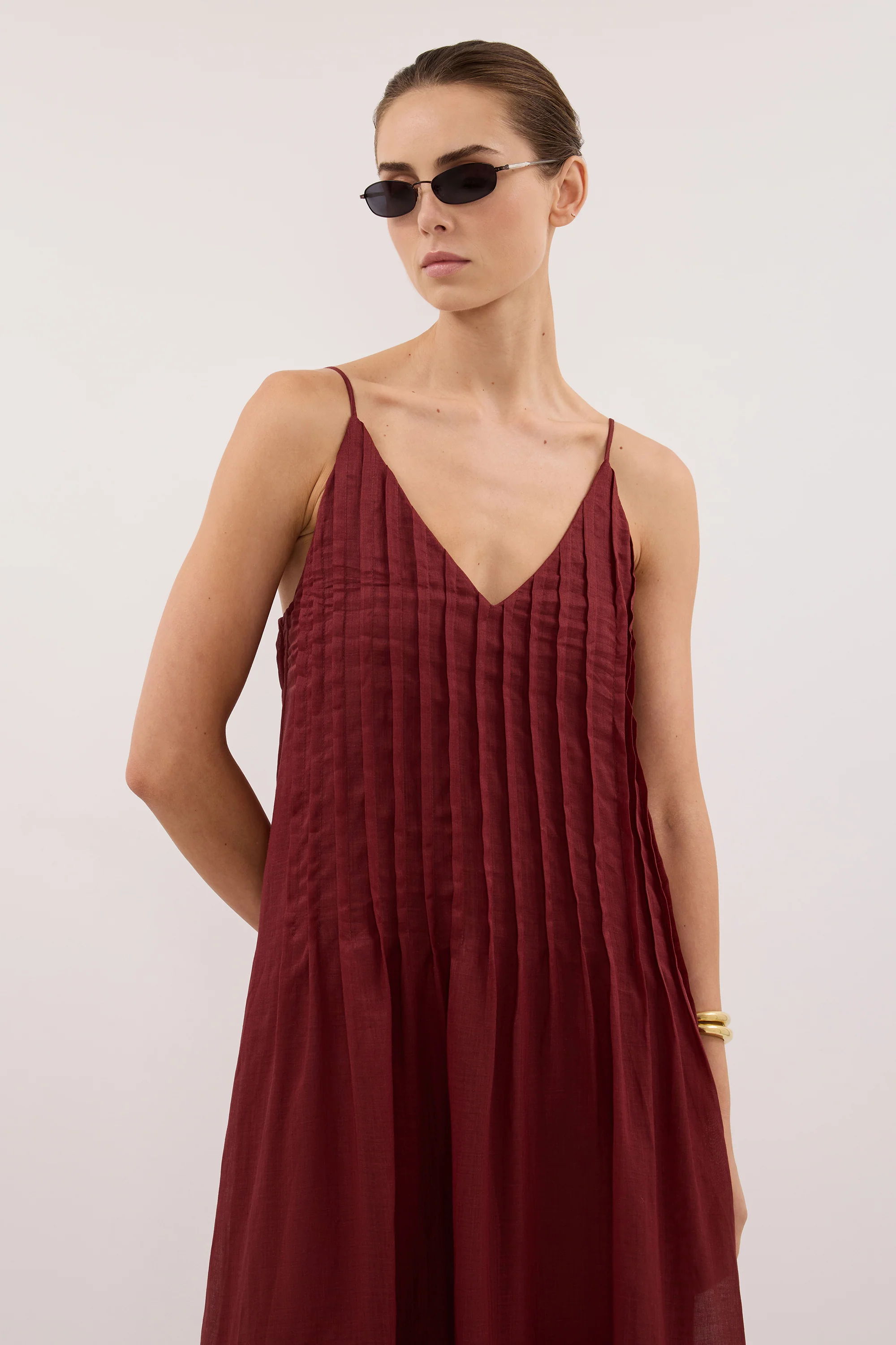 TAHLIA SAHARA RAMIE MAXI DRESS