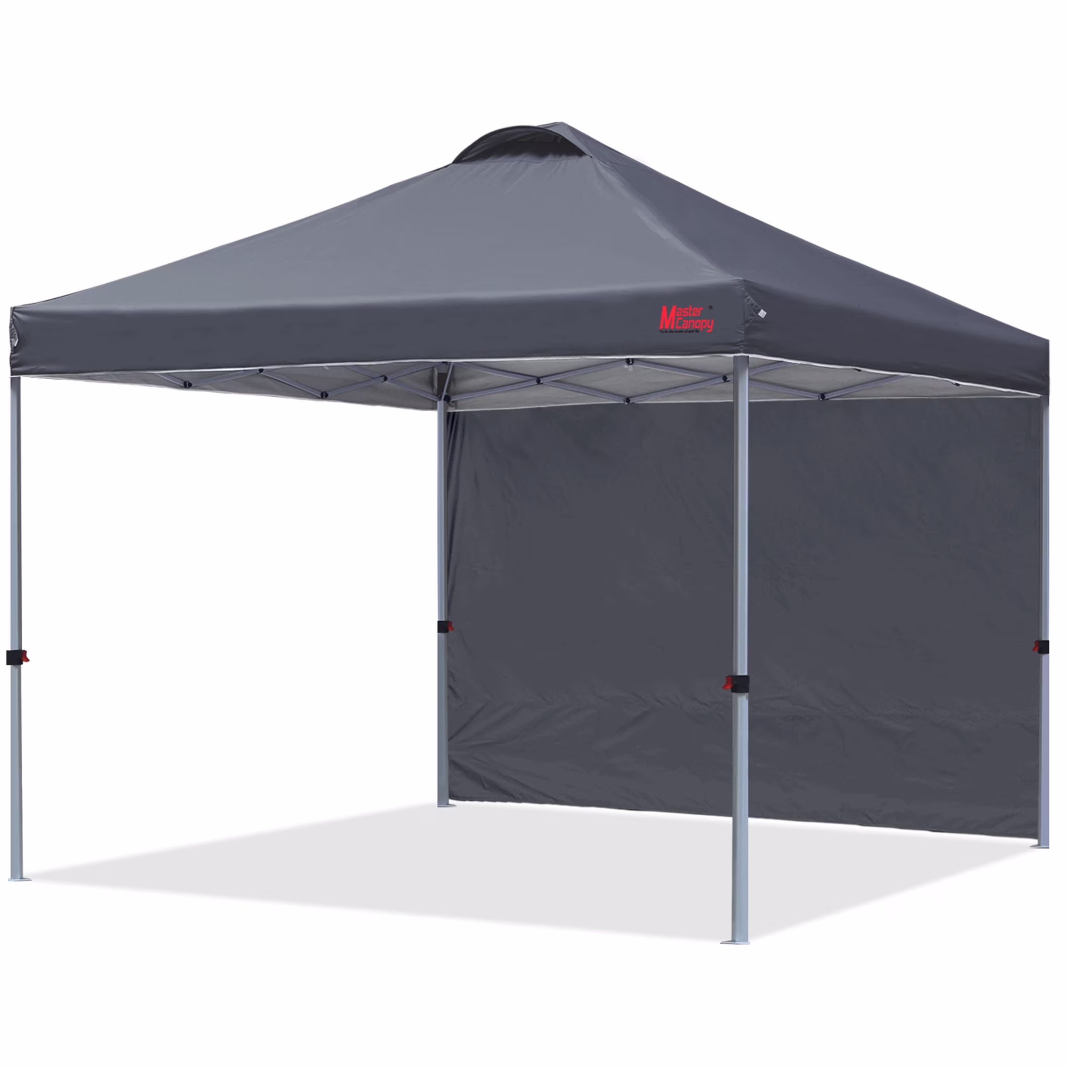 MASTERCANOPY 10' x 10' Easy Pop-up Canopy Tent Outdoor Shade Shelter with 1 Sidewall, White - Image 10