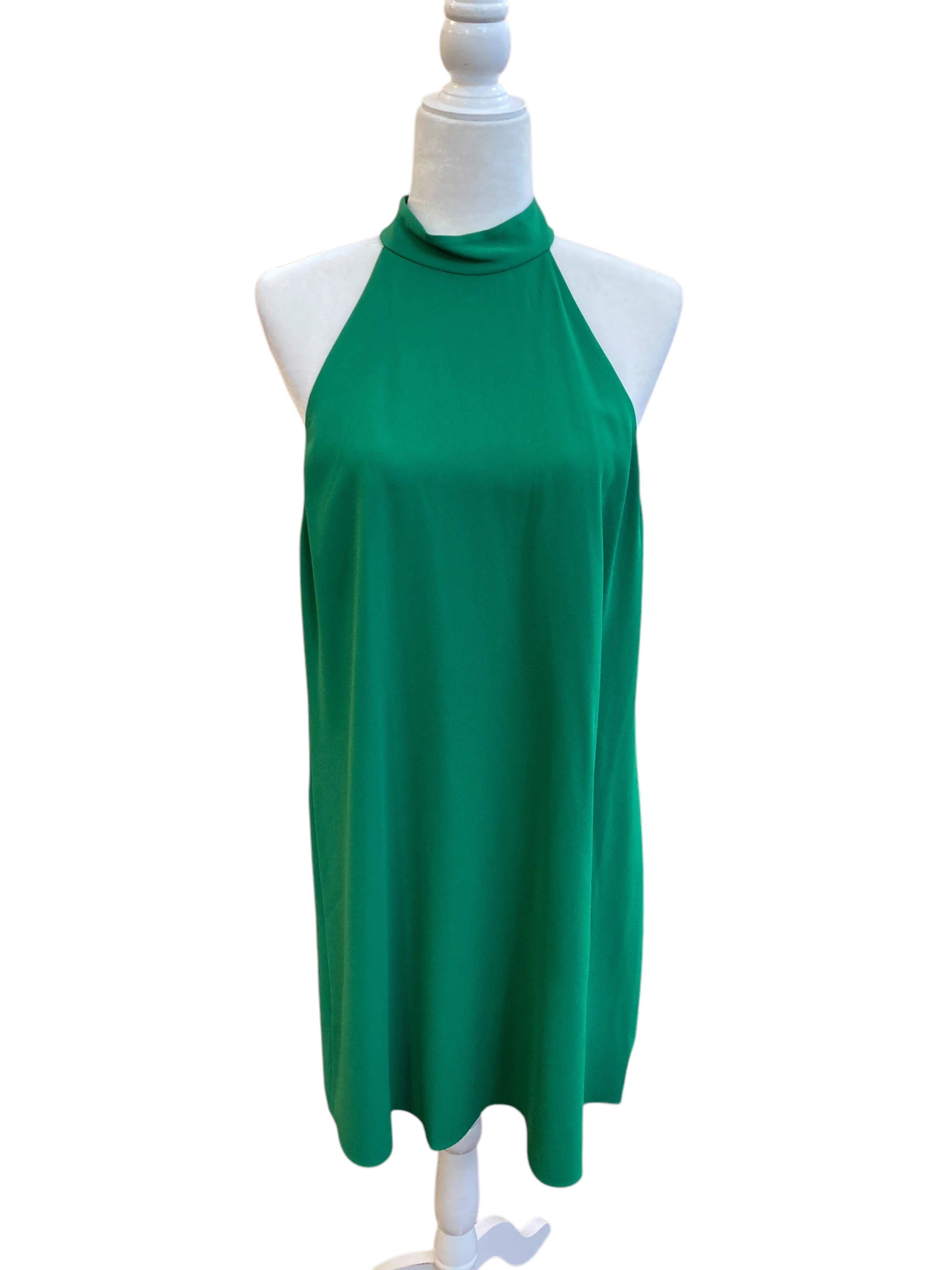 Alice + Olivia Green Halter Dress, L
