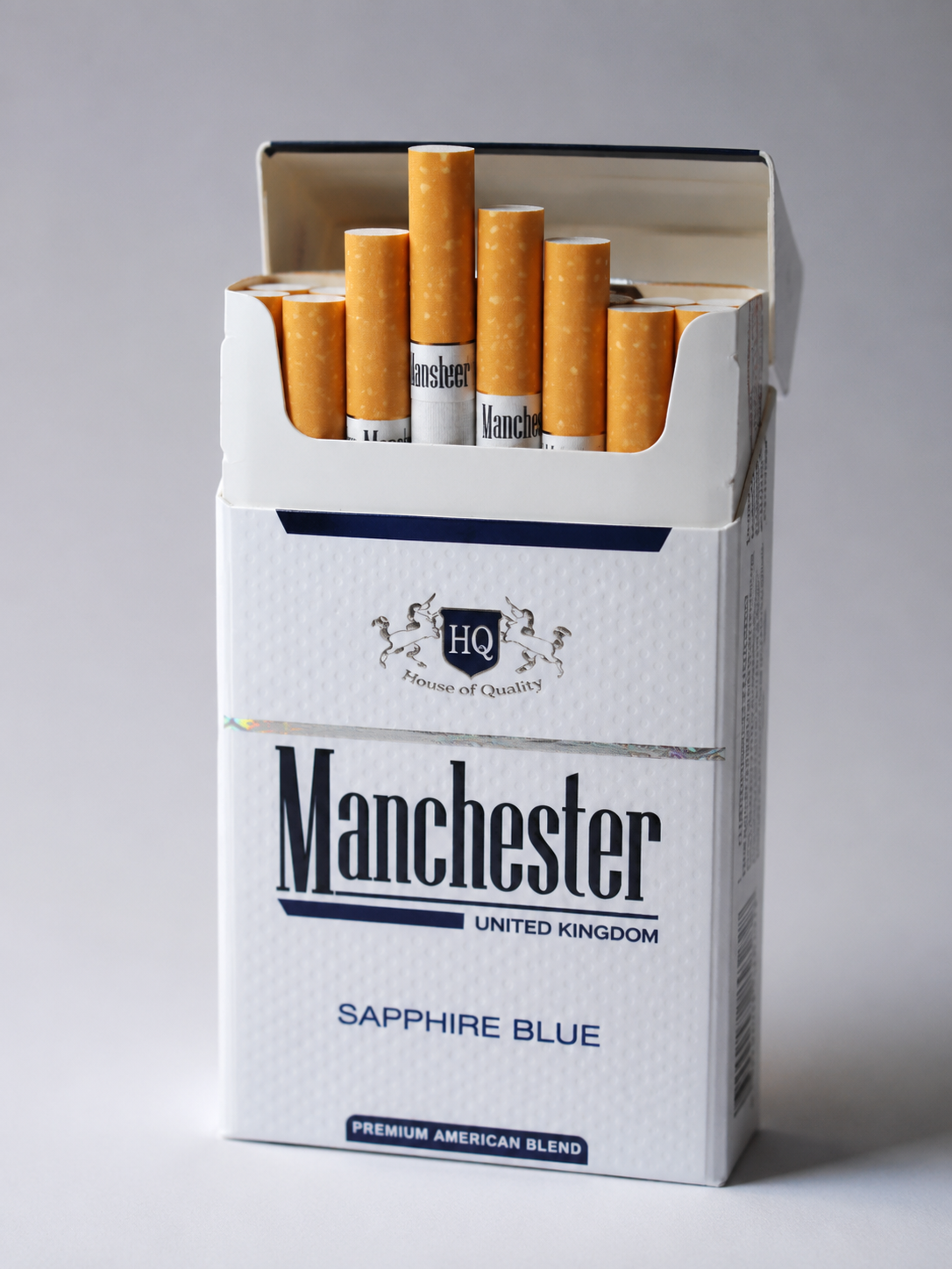 Manchester Sapphire Blue Cigarettes （10-Pack Carton）