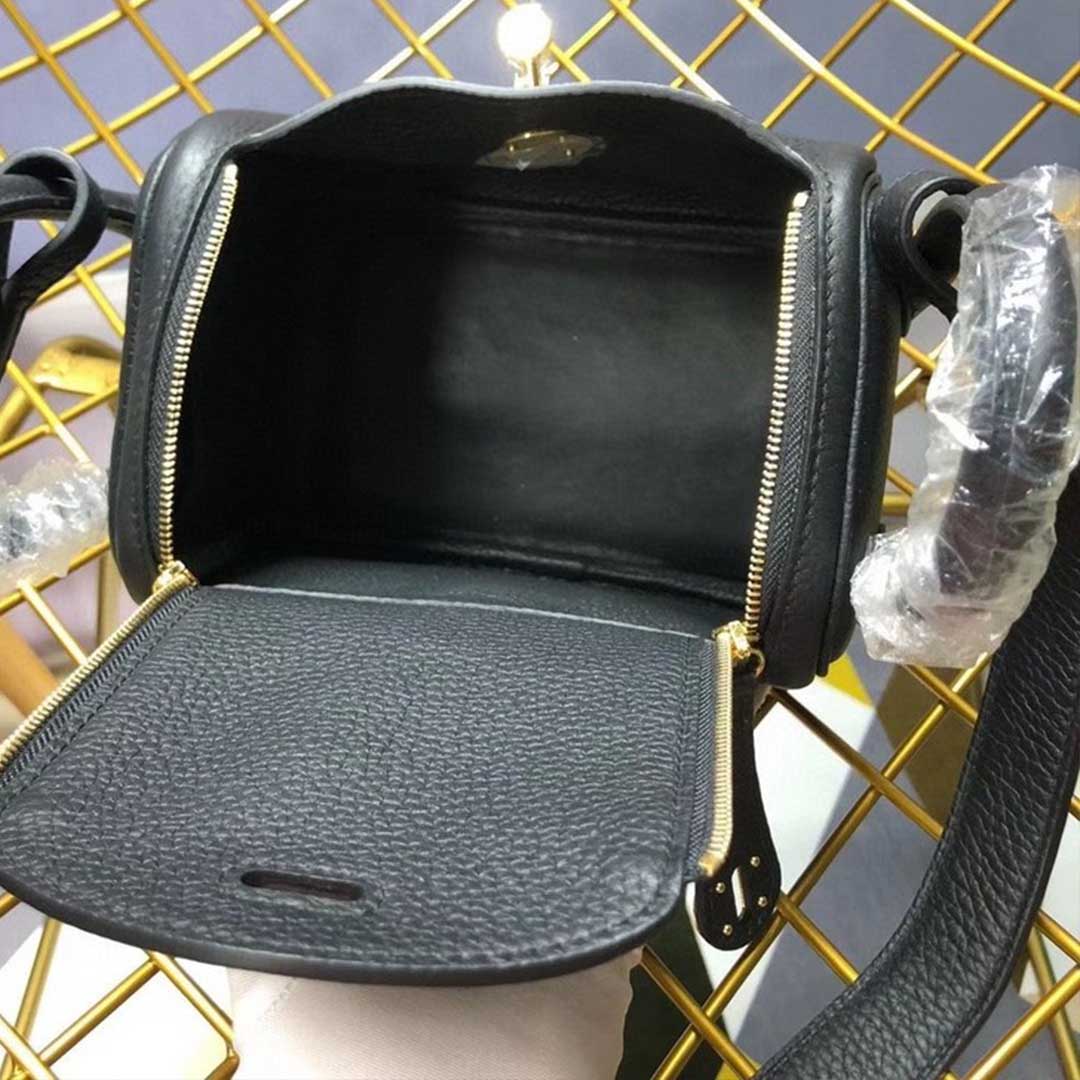 Replica Hermes Aaa-Lindy Mini Bag H079086Ck37 Black/Red/Grey1:1High-quality replica