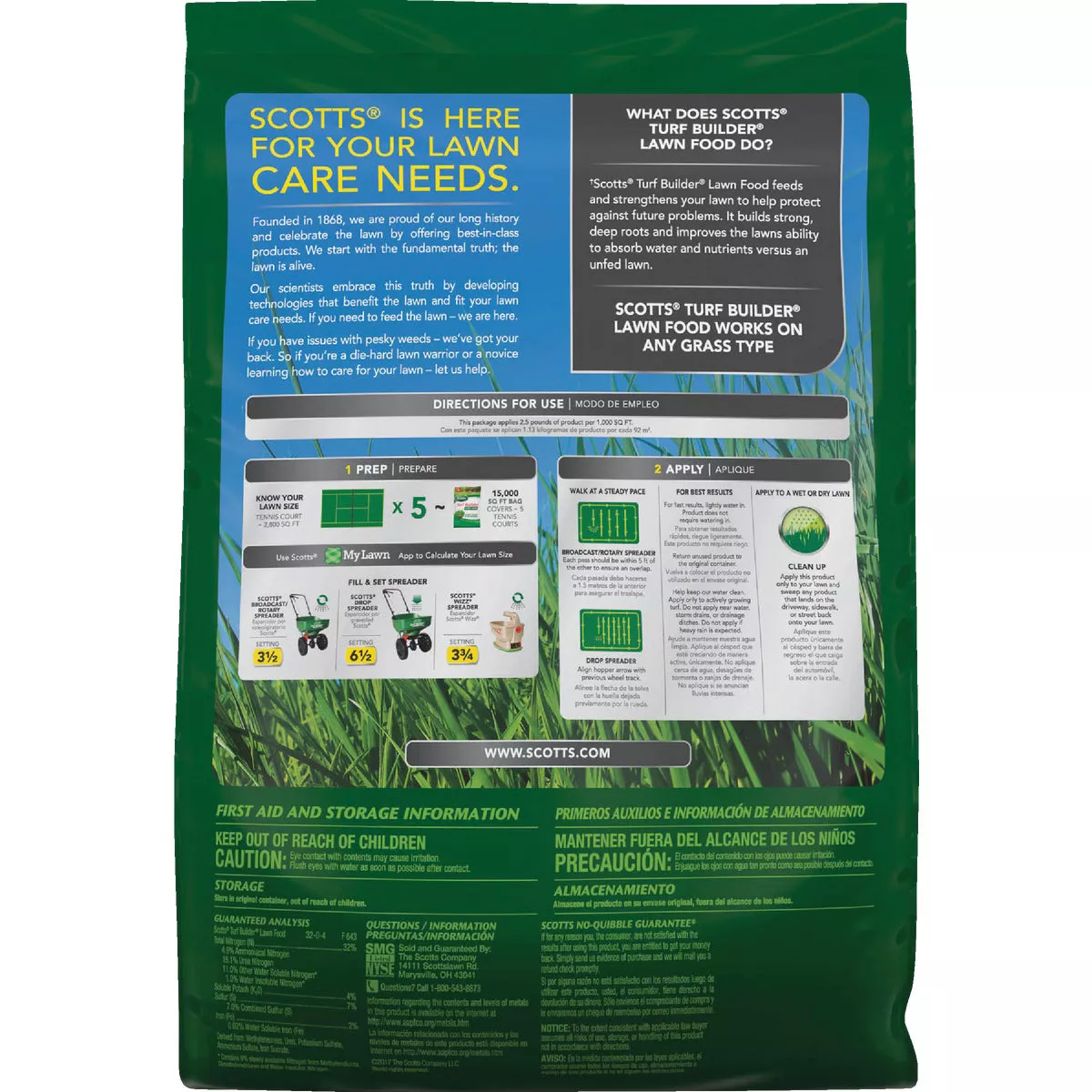 Scotts Turf Builder 37.5 Lb. 15,000 Sq. Ft. Lawn Food