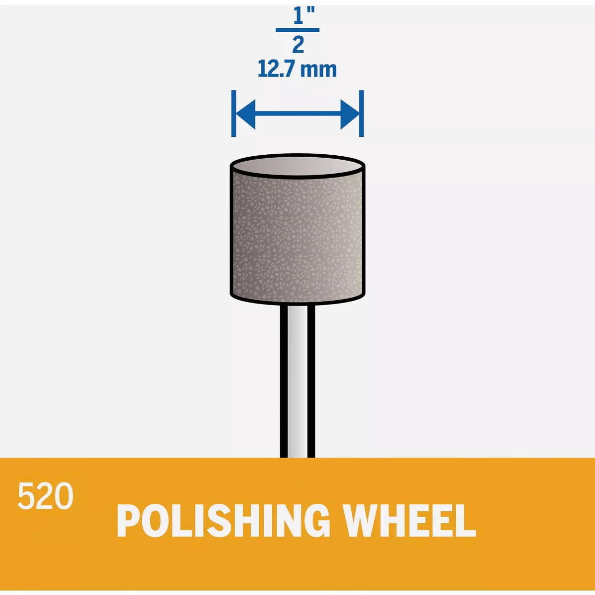 Emery 1/2 In. Silicon Carbide Polishing Wheel (2-Pack)