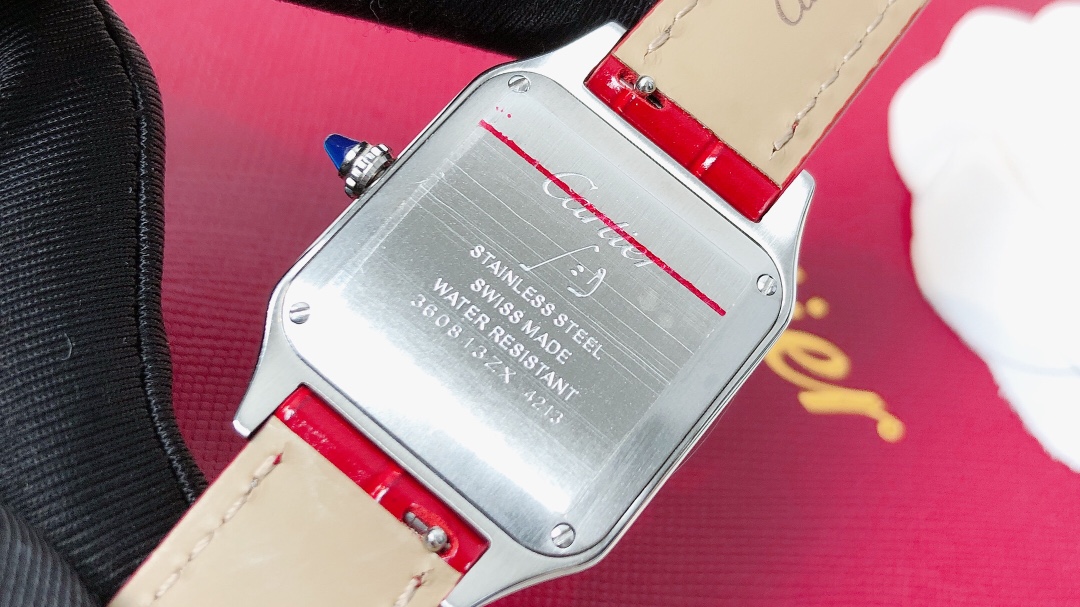Santos Demoisell Santos Collection - Stainless Steel Mini Model Red(1:1 replica) - Top club