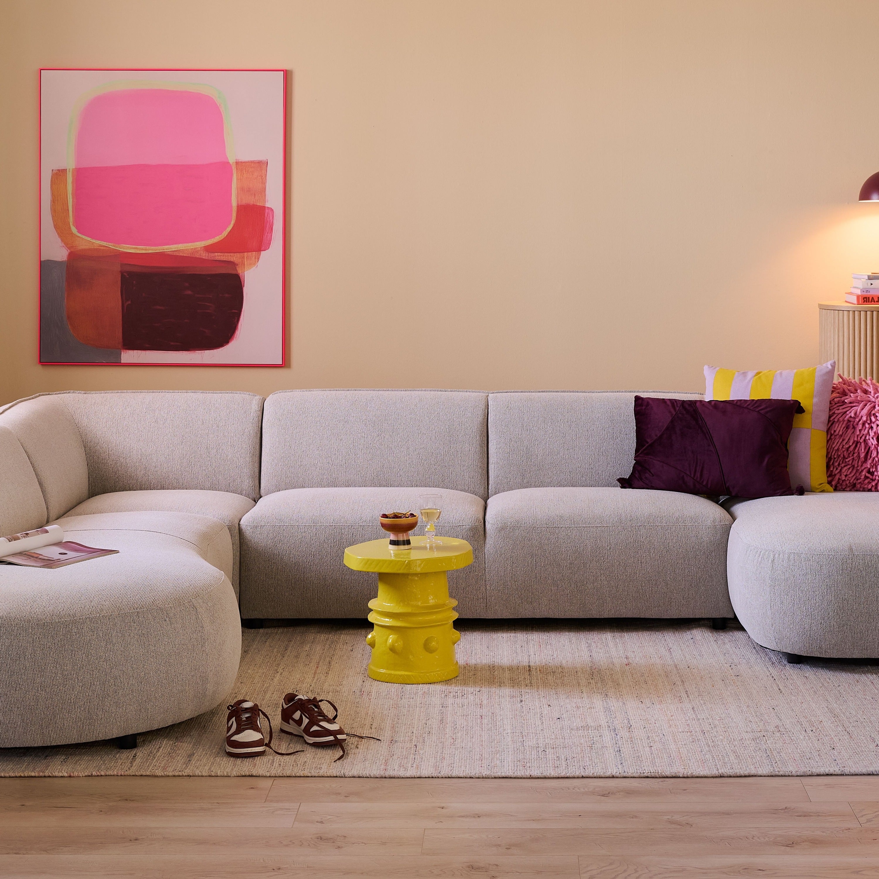 Blokker Soft U-Bank Links - Naturel Melange