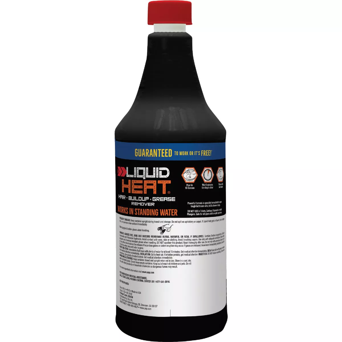 Zep 34 Oz. Liquid Heat Drain Opener & Cleaner