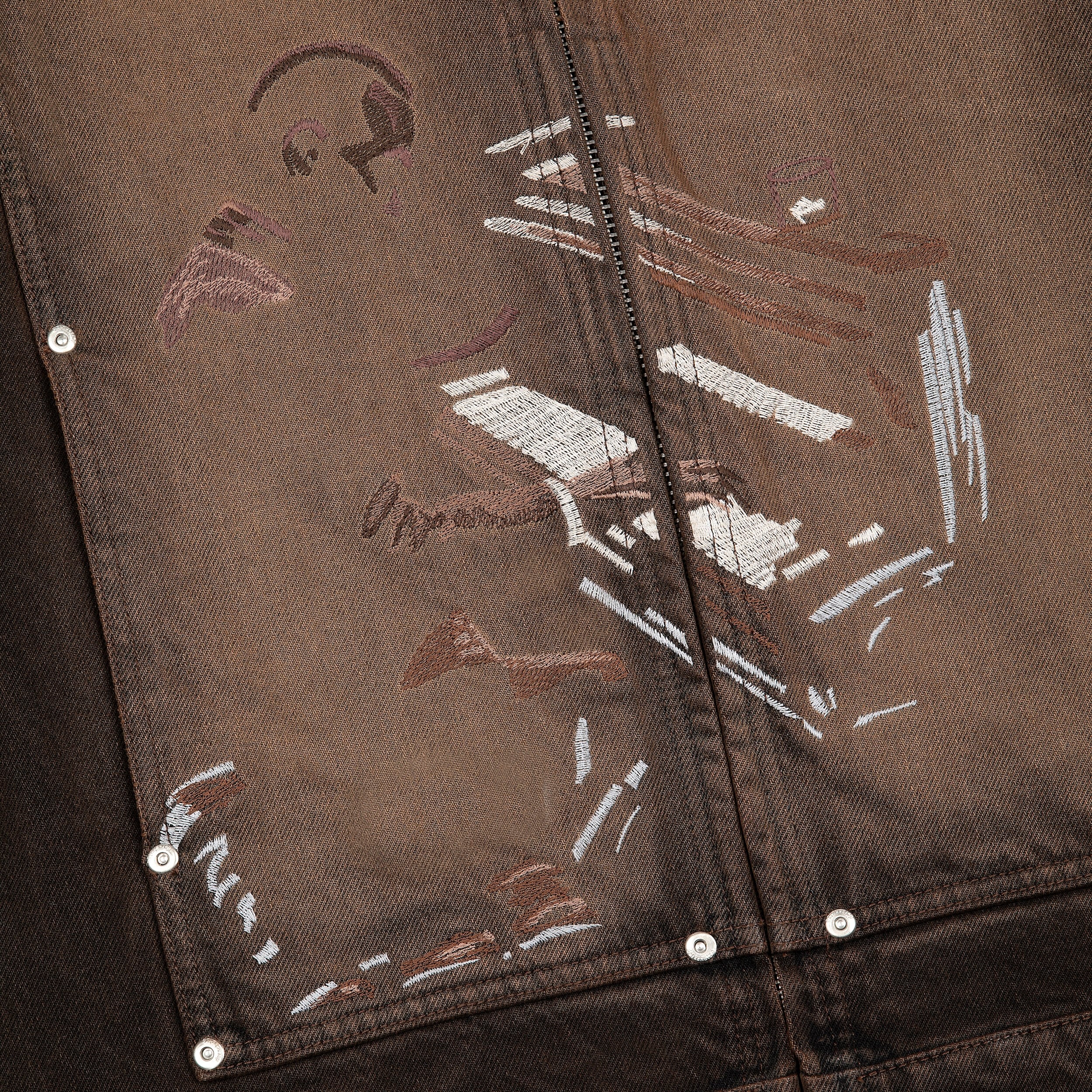 "jazz v2" denim Jacket brown