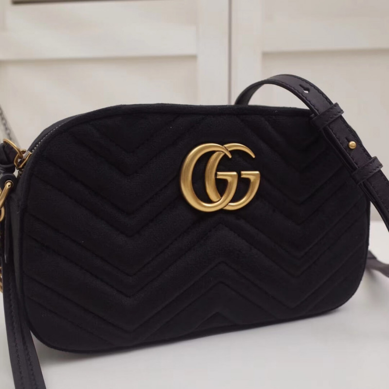 Replica Gucci Gg Marmont Velvet Small Shoulder Bag 4476321:1High-quality replica