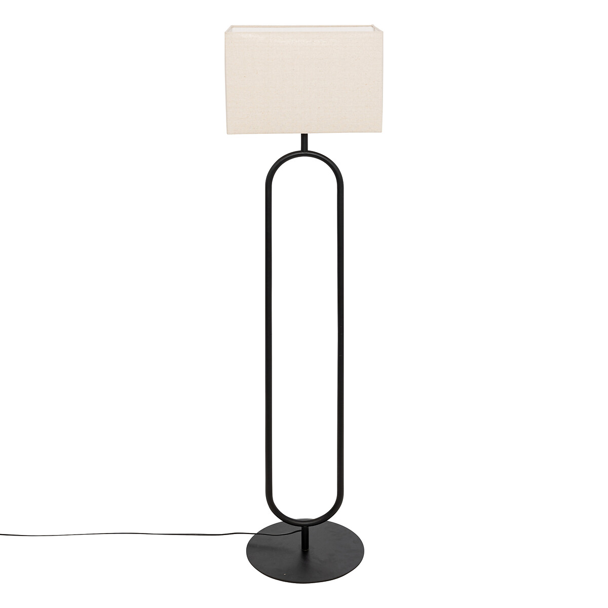 Upright floor lamp "Alec" Black, H.154 cm