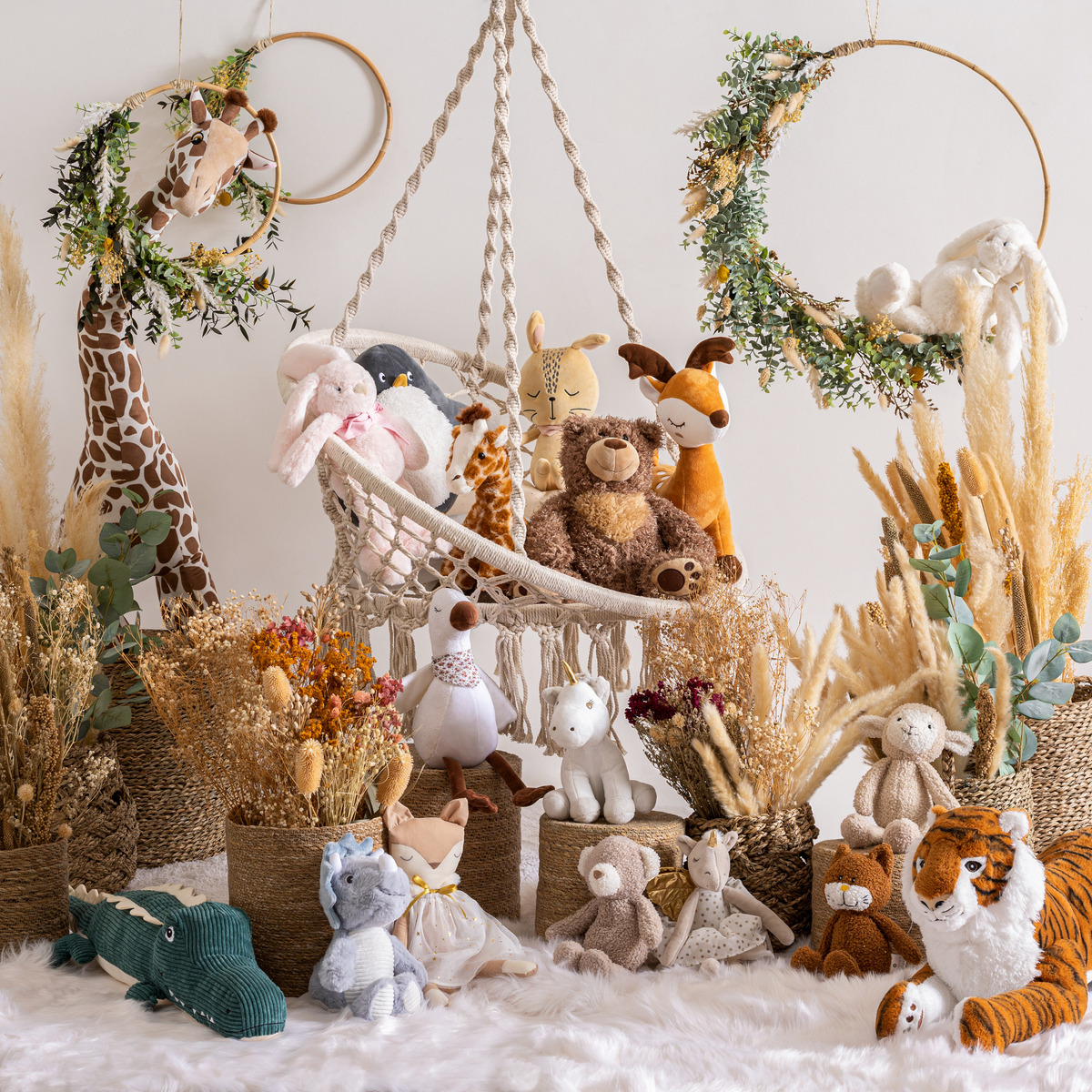 Kids plush "Deer" Brown, H.35 cm