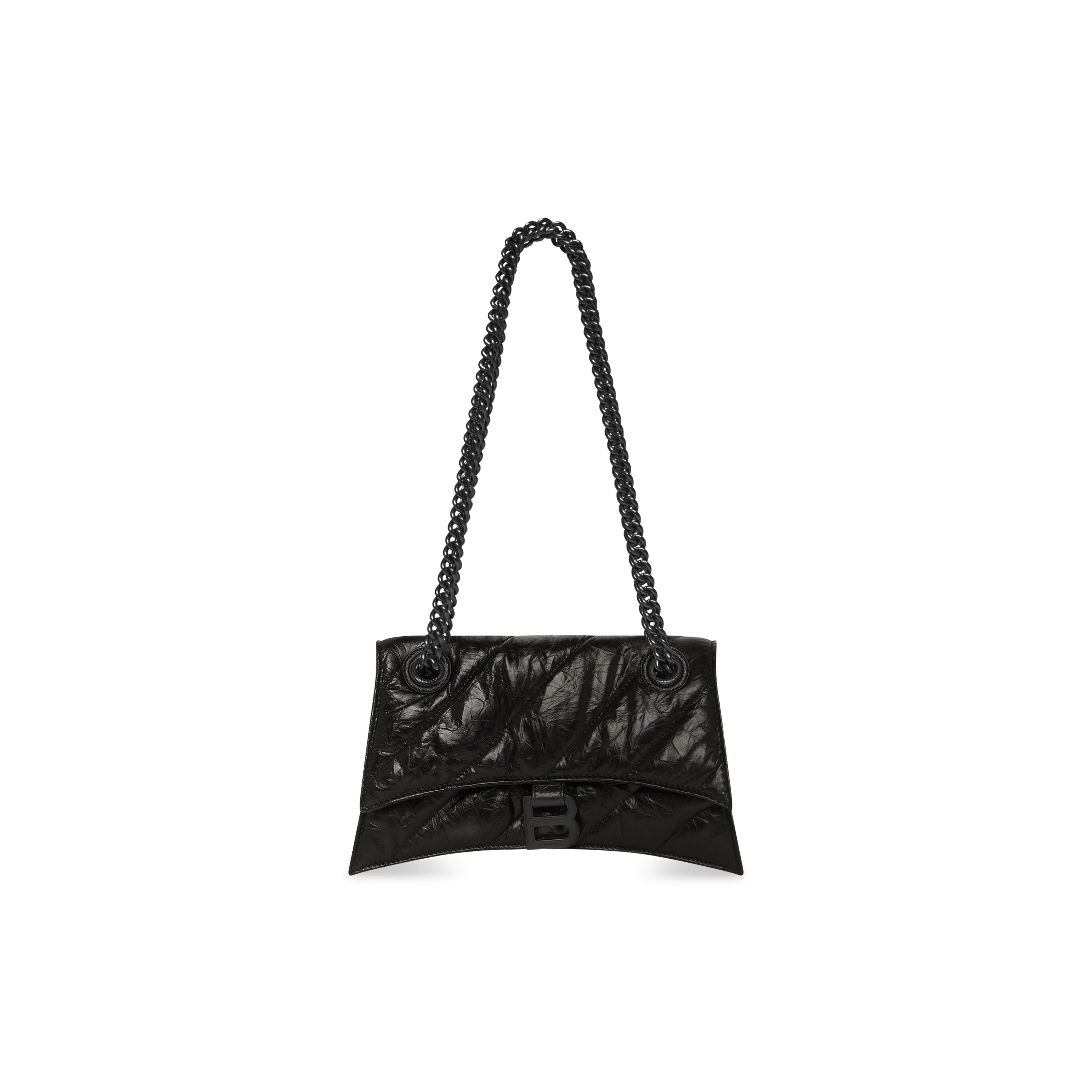 WOMEN'S CRUSH SMALL CHAIN BAG QUILTED IN BLACK - Replicaclubs