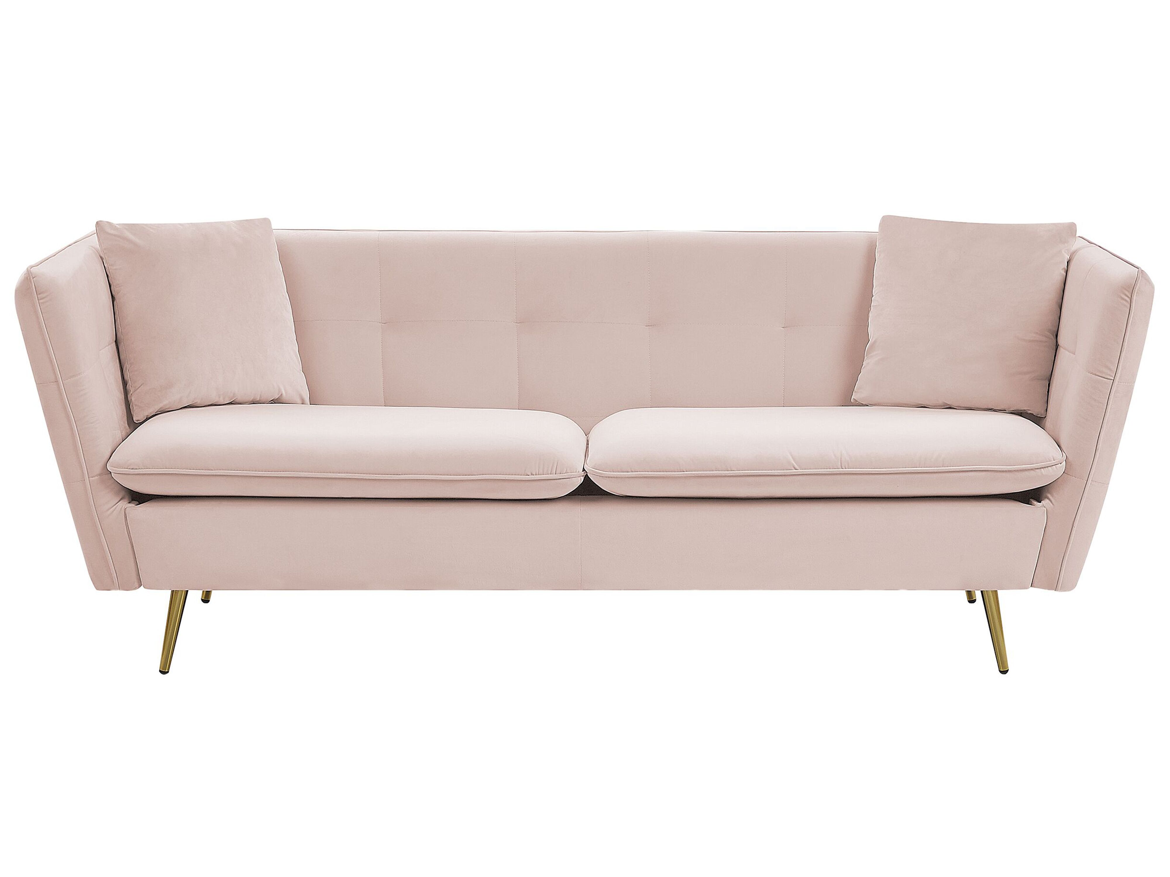 Sofa 3 Seater FREDERICA Velvet Pink