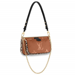 Louis Vuitton Multi Pochette Accessoires Khaki and Beige Strap1:1High-quality replica