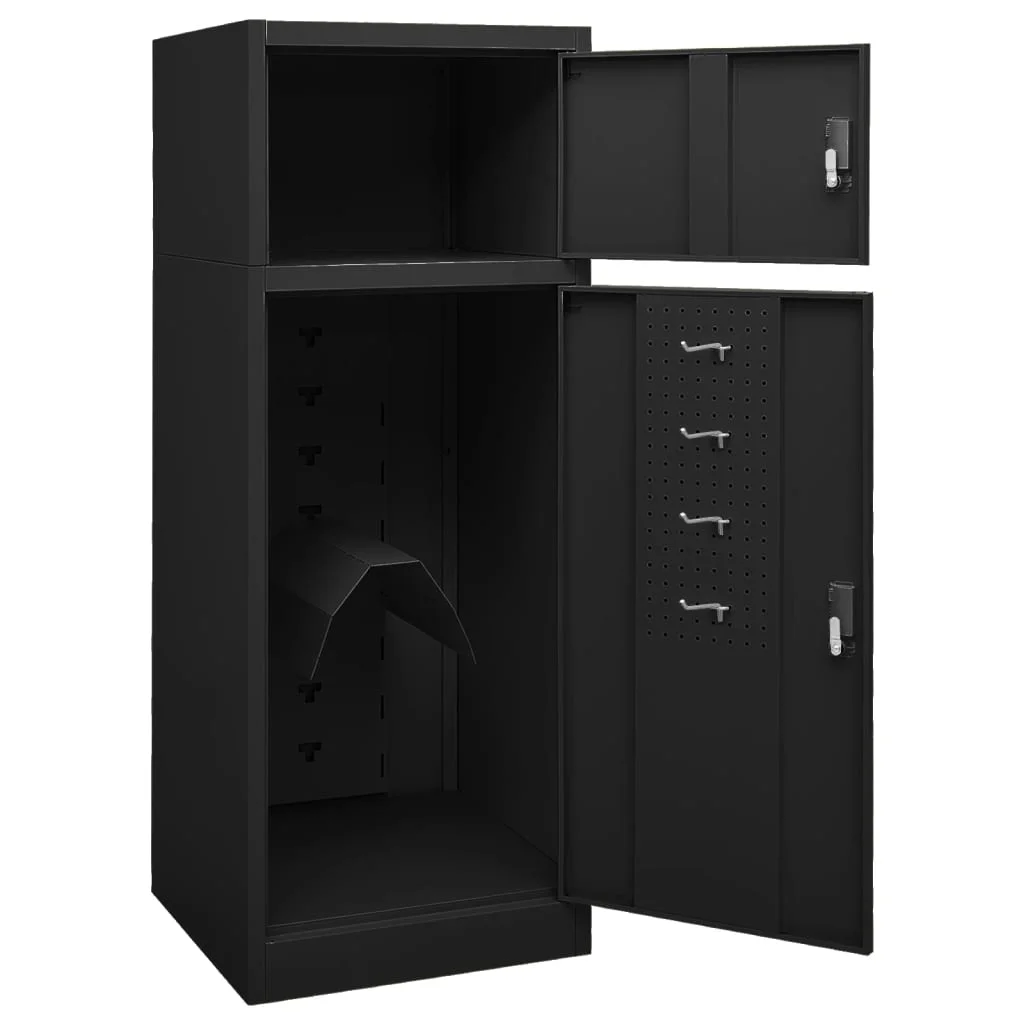 vidaXL Saddle Cabinet Steel Storage Rack Tack Locker Furniture Multi Colors - Image 22