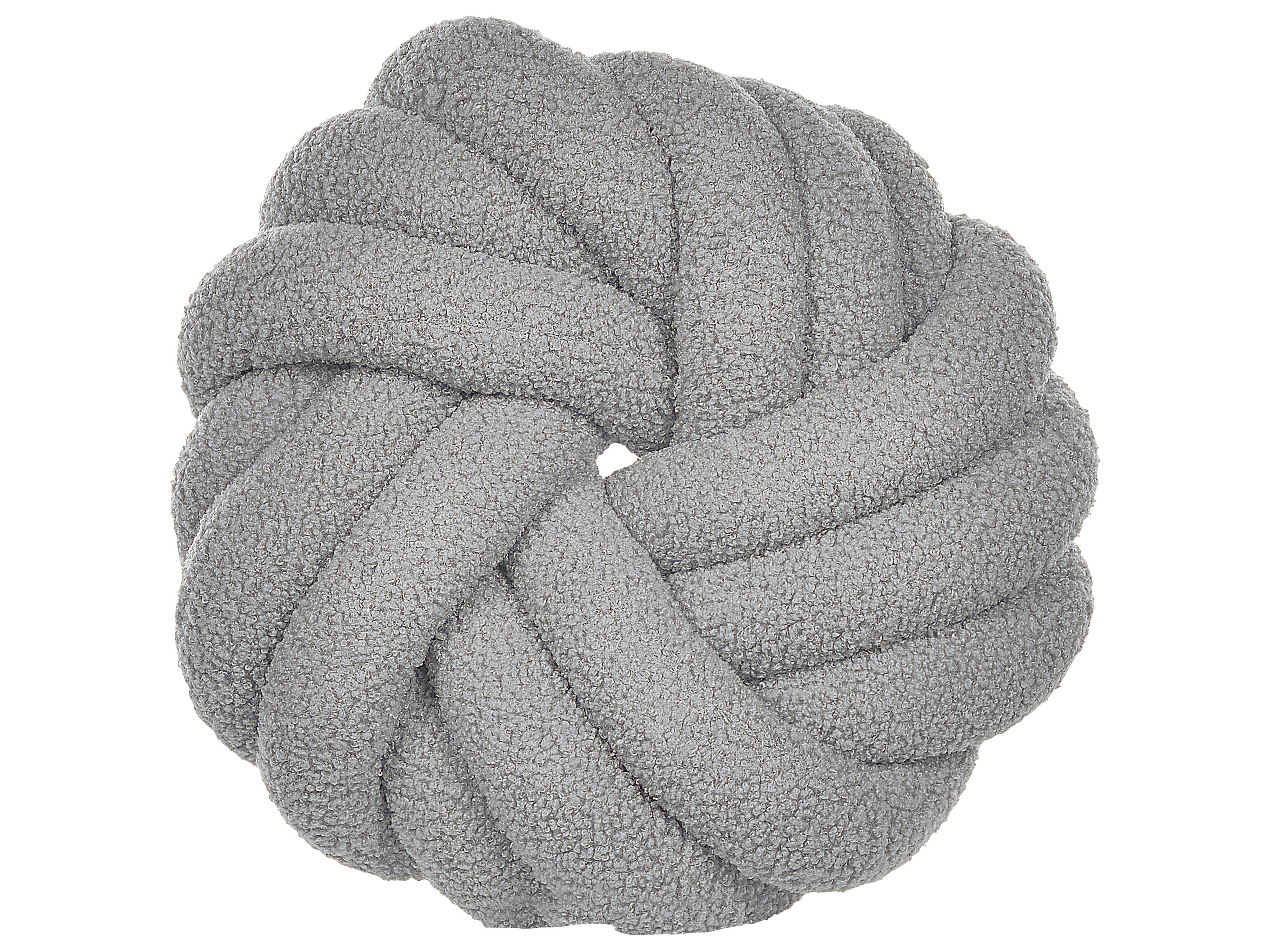Throw Cushion AKOLA Boucle 31 x 31 cm Grey Solid