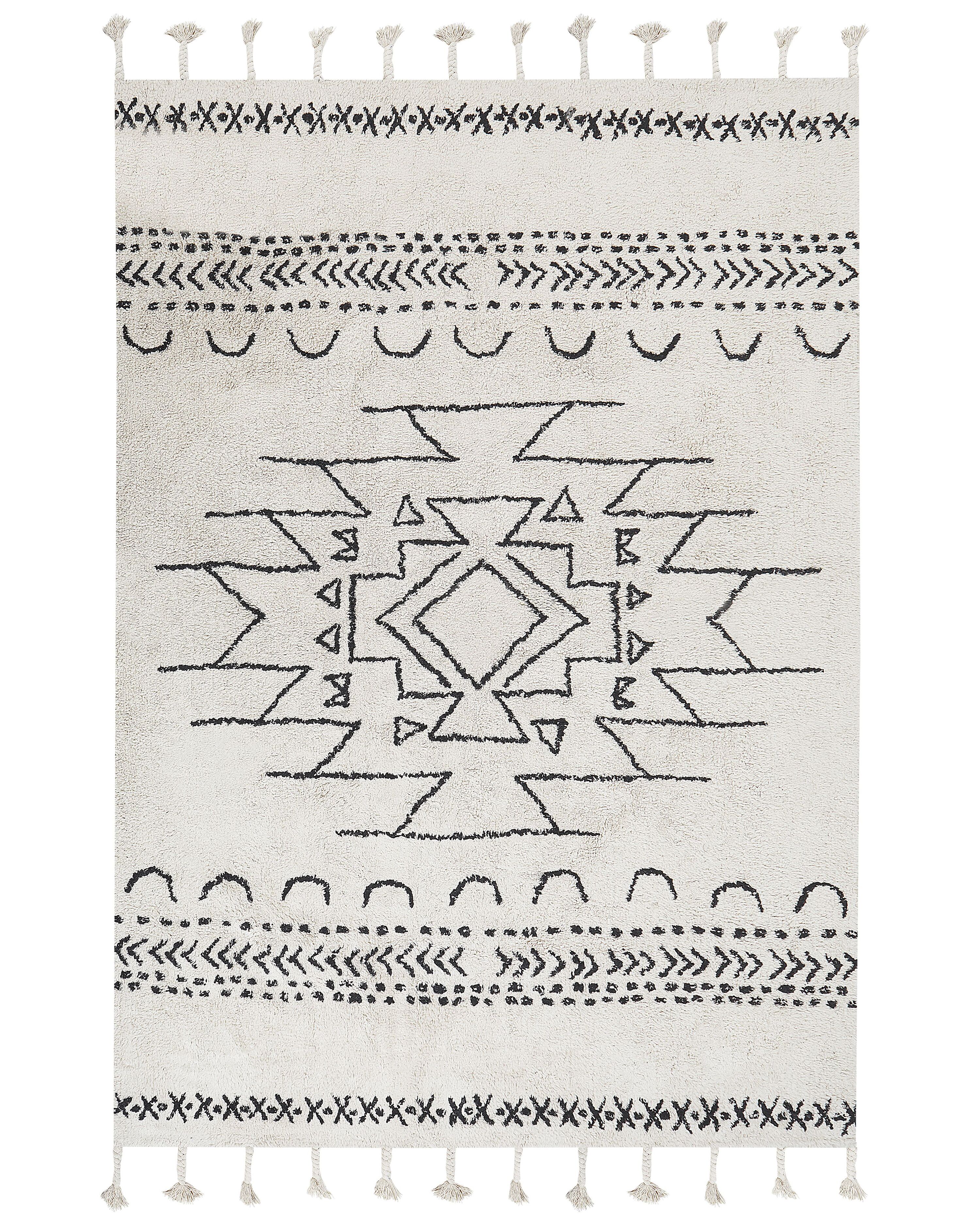 Rug KHOURIBGA Off-White 160 x 230 cm Cotton