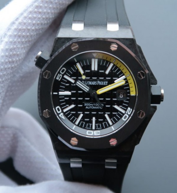 Replica Audemars Piguet JF Royal Oak Offshore Diver Forged Carbon Rubber Strap A3120 - Top club