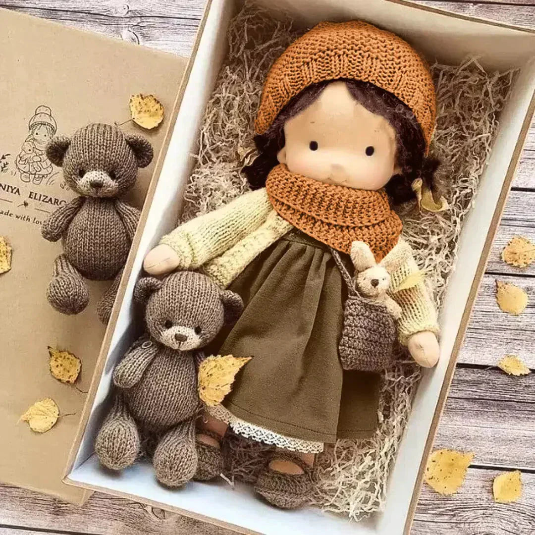 CuddleBuddy Avonturenpop - Zacht, Knuffelig Katoenen Lichaam met Levensechte Kenmerken
