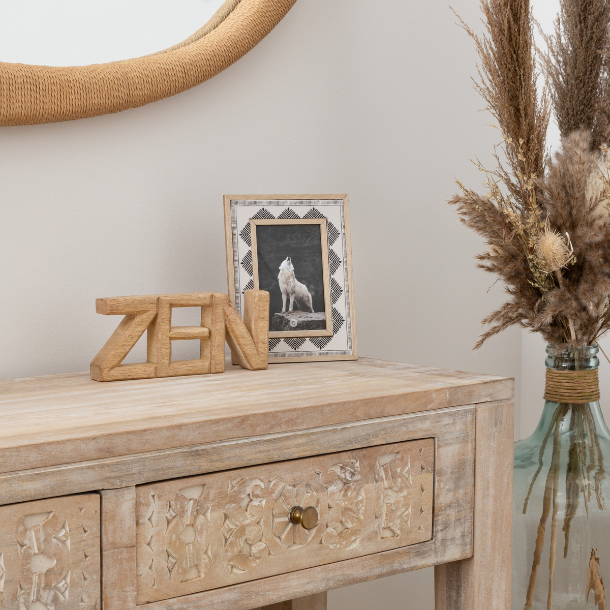 Word art "Inuit dreams" Mango wood, L.23 cm