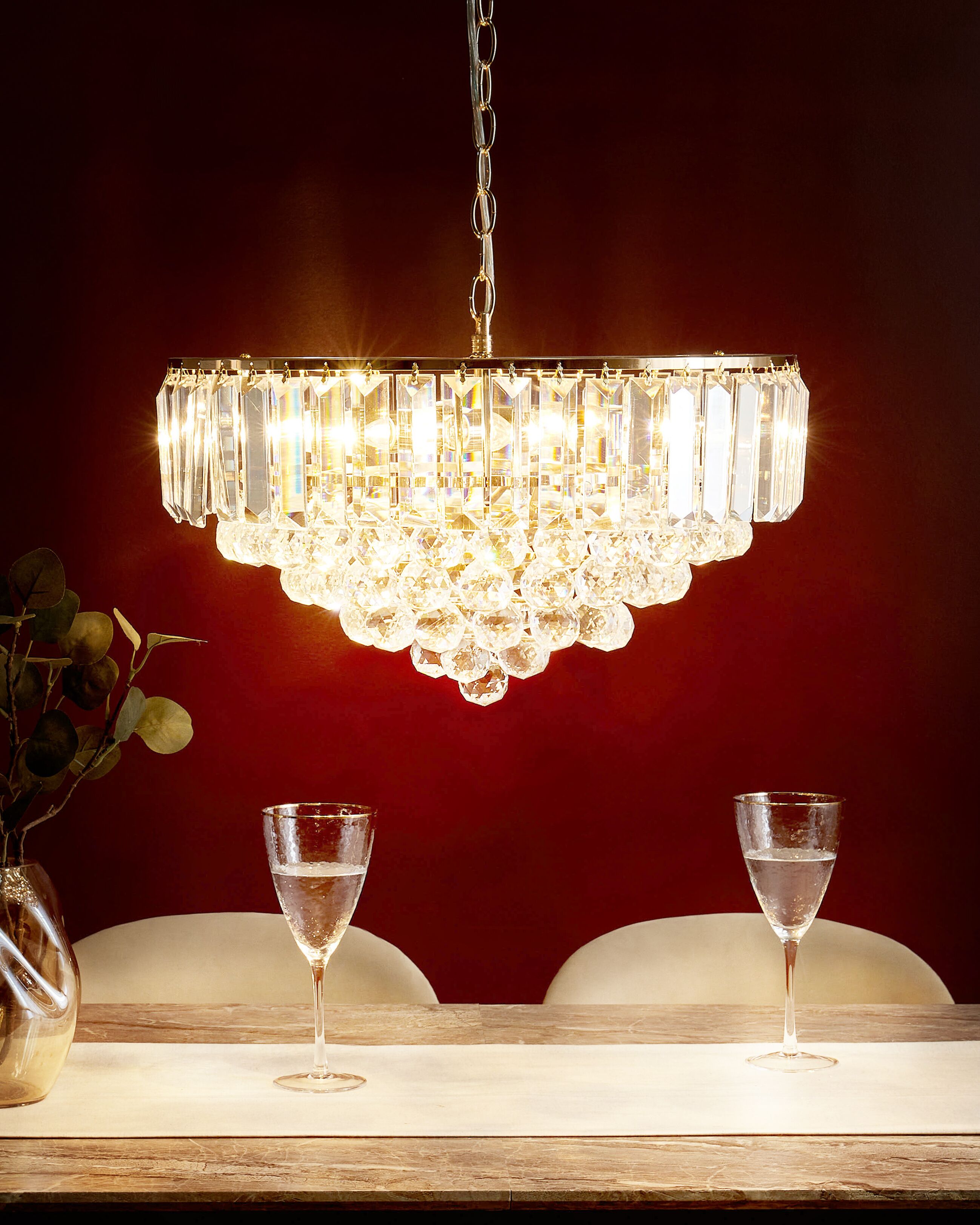 Chandelier ACHEIRO L Crystal Gold