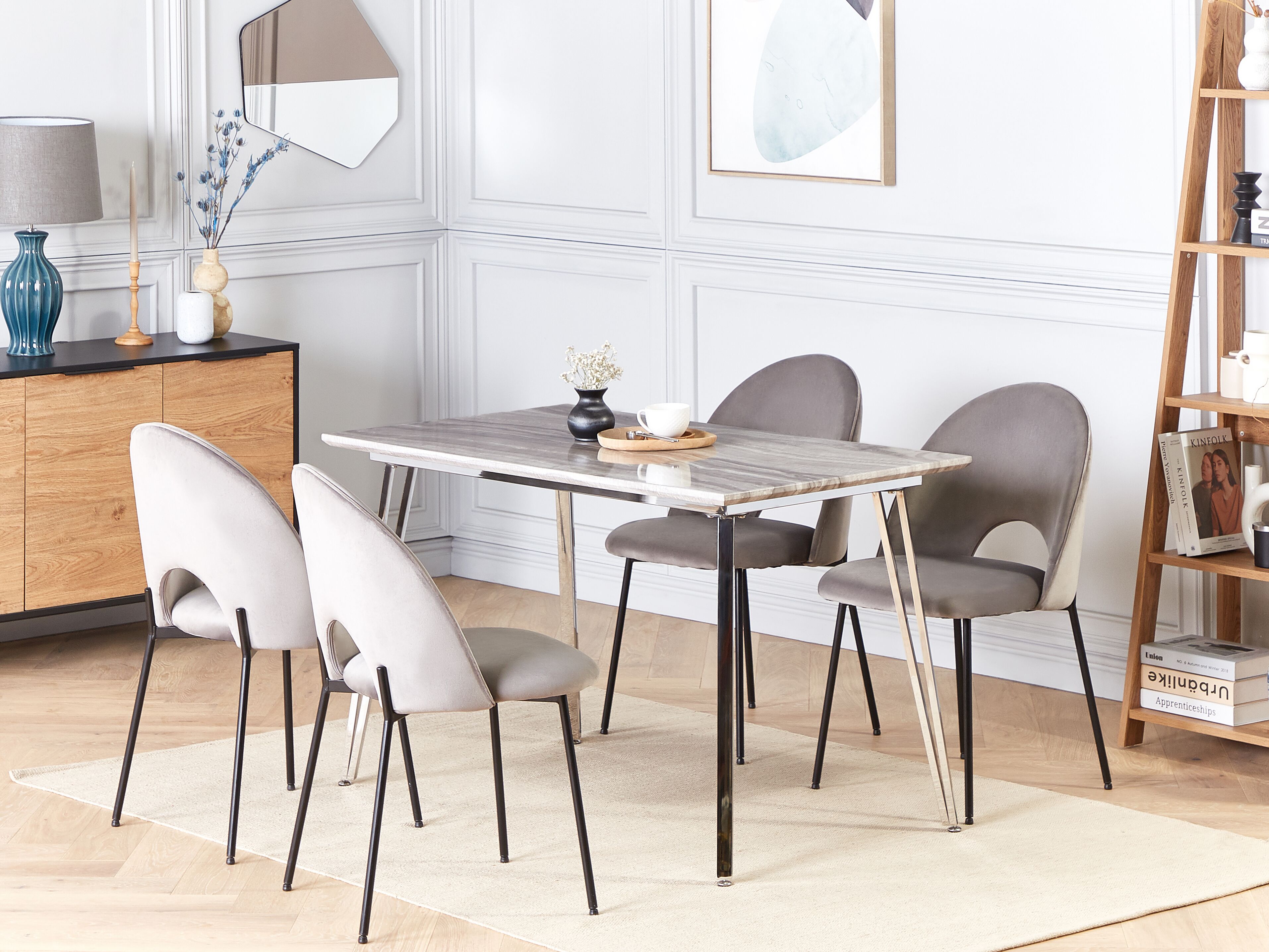 Dining Table GREYTON White 120 cm 70 cm