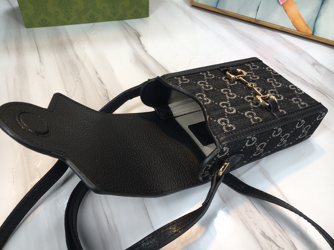 Replica Gucci Double G Horsebit 1955 Mini Bag1:1High-quality replica