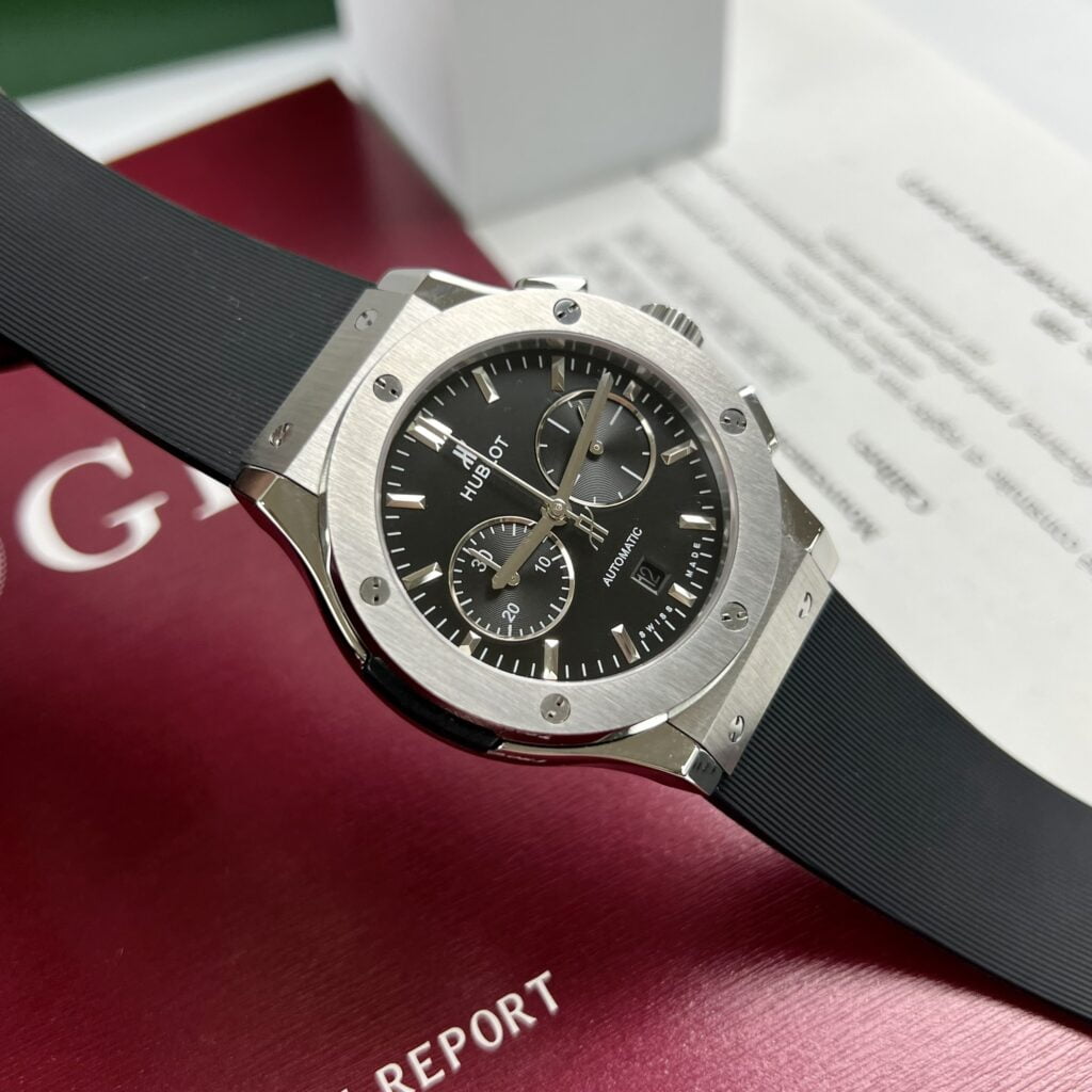 Hublot Replica 1:1 Watch Classic Fusion Chronograph HB Factory Black Color 42mm - Elite Watch Atelier