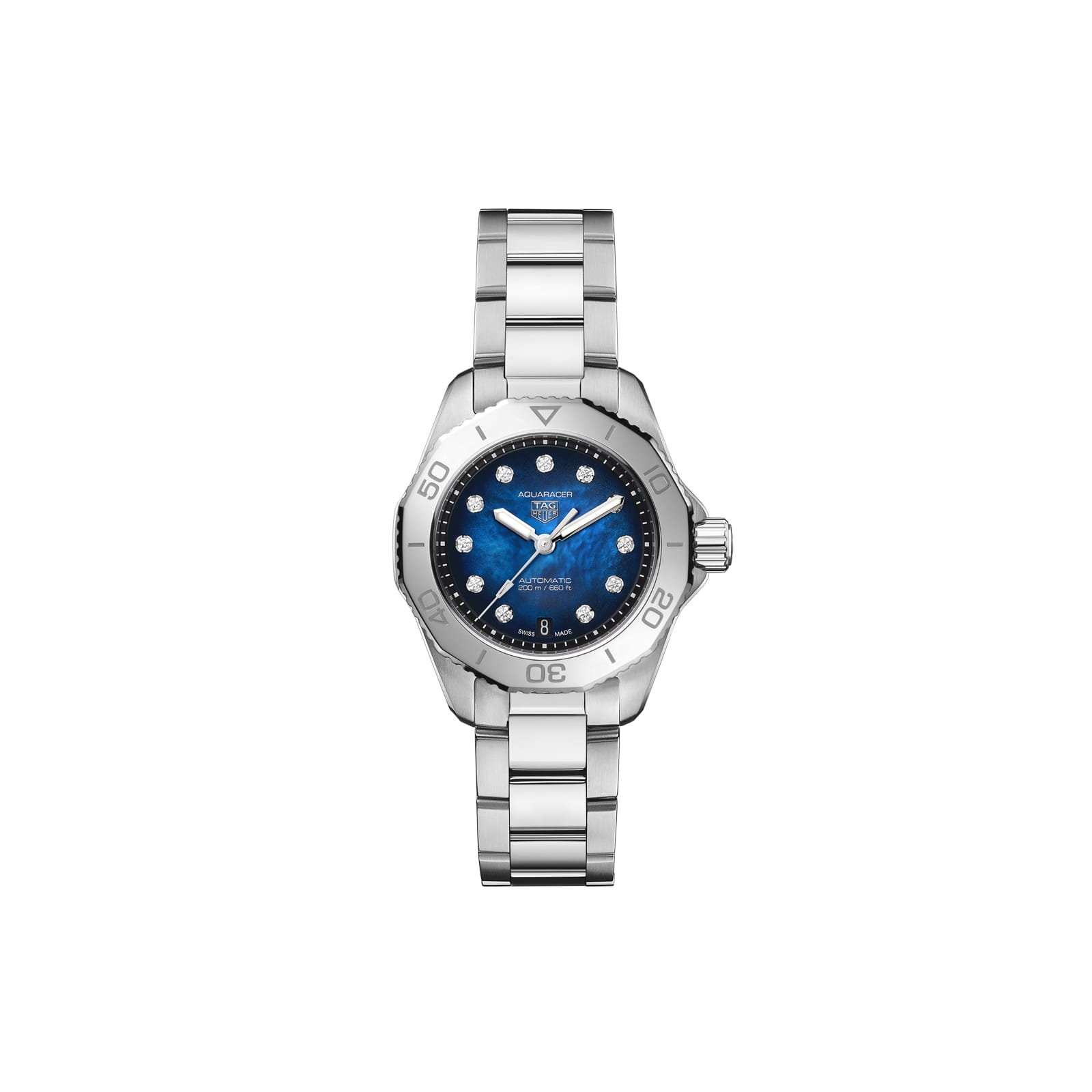 TAG Heuer Replica Watch Aquaracer Professional 200 Date Automatic 30 mm Steel(1:1 replica) - Top club