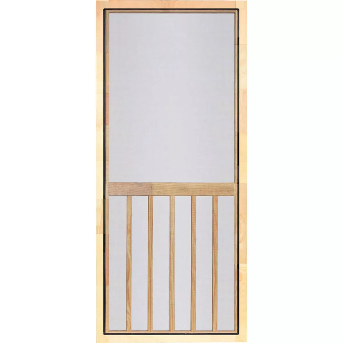 Screen Tight 5-Bar 36 In. W x 80 In. H x 1 In. Thick Natural Wood Screen Door Screen