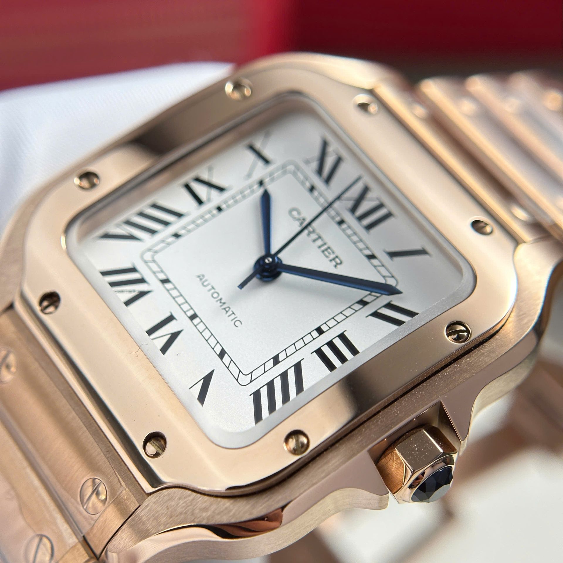 Cartier Santos Womens Replica Watch White Dial BV Factory 35.2mm - Top club