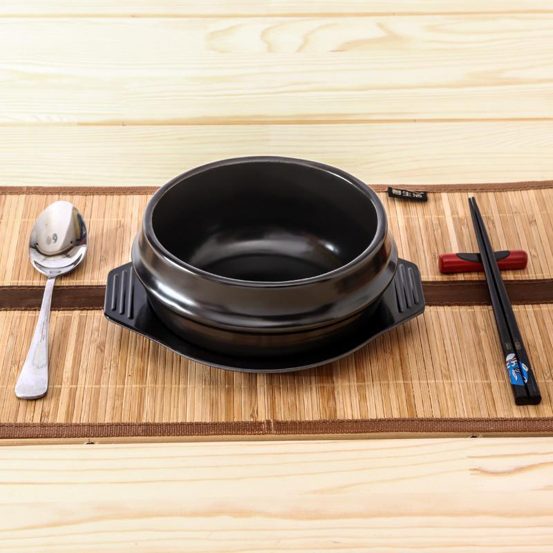 Popular Korean Non Stick High Temperature Resistance Easily Cleaned Restaurant Bibimbap Special Casserole 800ml Stone Pot
