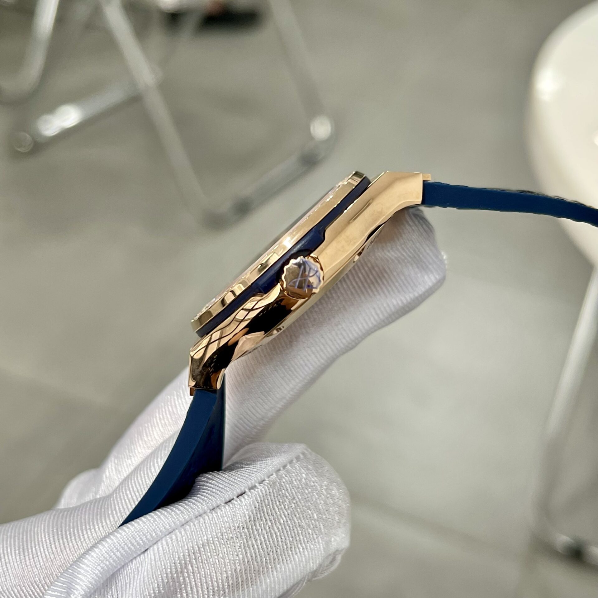 Hublot Classic Fusion King Gold Blue Replica Watch HB Factory 38mm - Top club