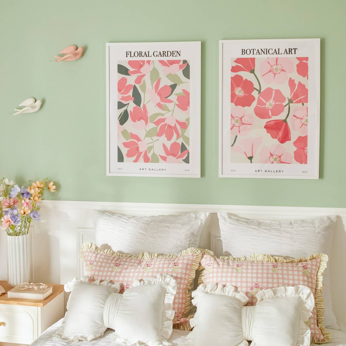 Framed print "Rose Blossom" Various colors, 70x50 cm