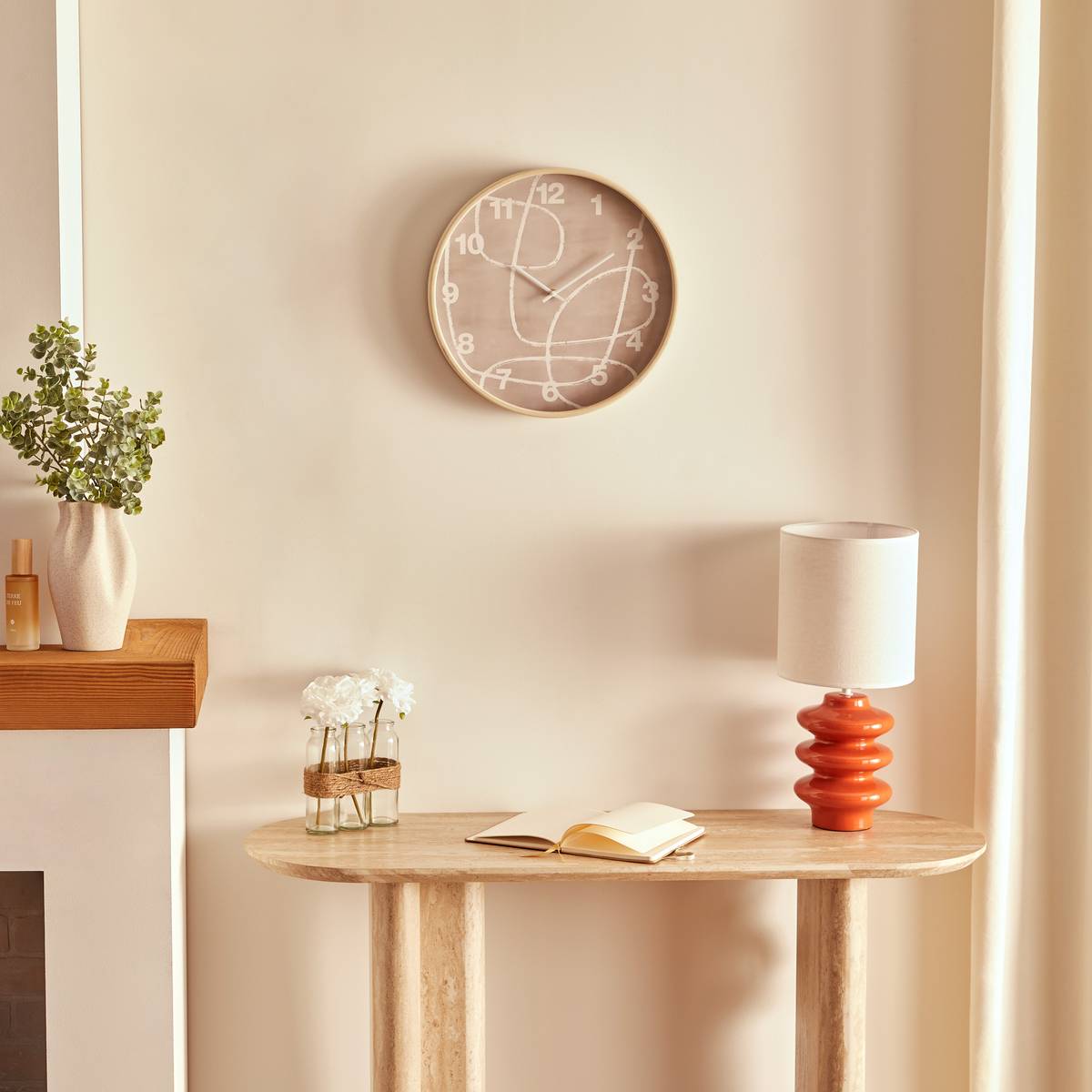 Clock "Greta" Brown, &Oslash; 38 cm