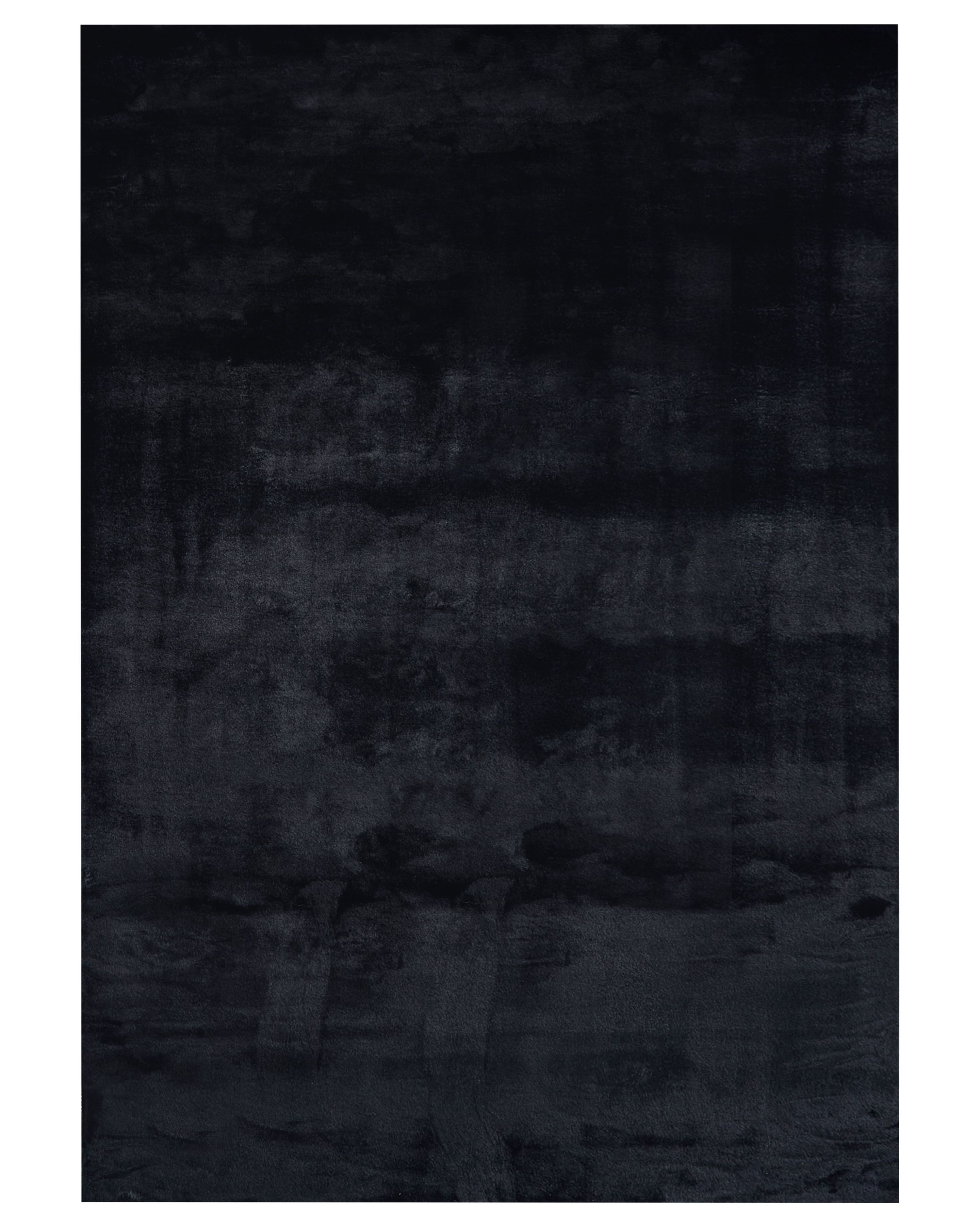 Faux Fur Rug MIRPUR Black 160 x 230 cm
