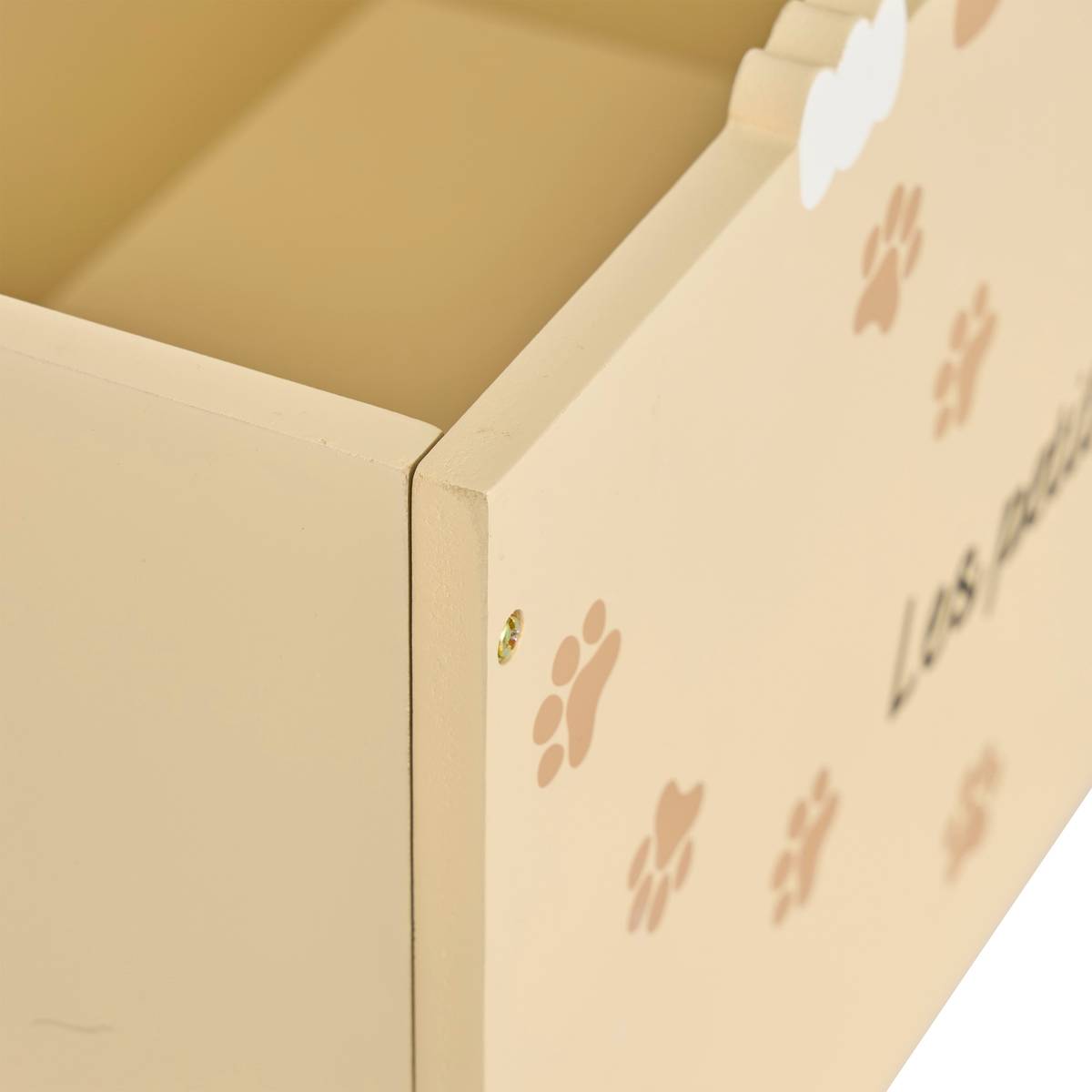 Children's storage chest "Scott" Beige, 48x42 cm