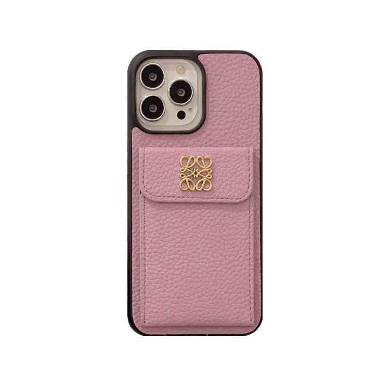 LOEWE iPhone Case With Card Holder Black-QBK240603 - Wholesale & Influencer