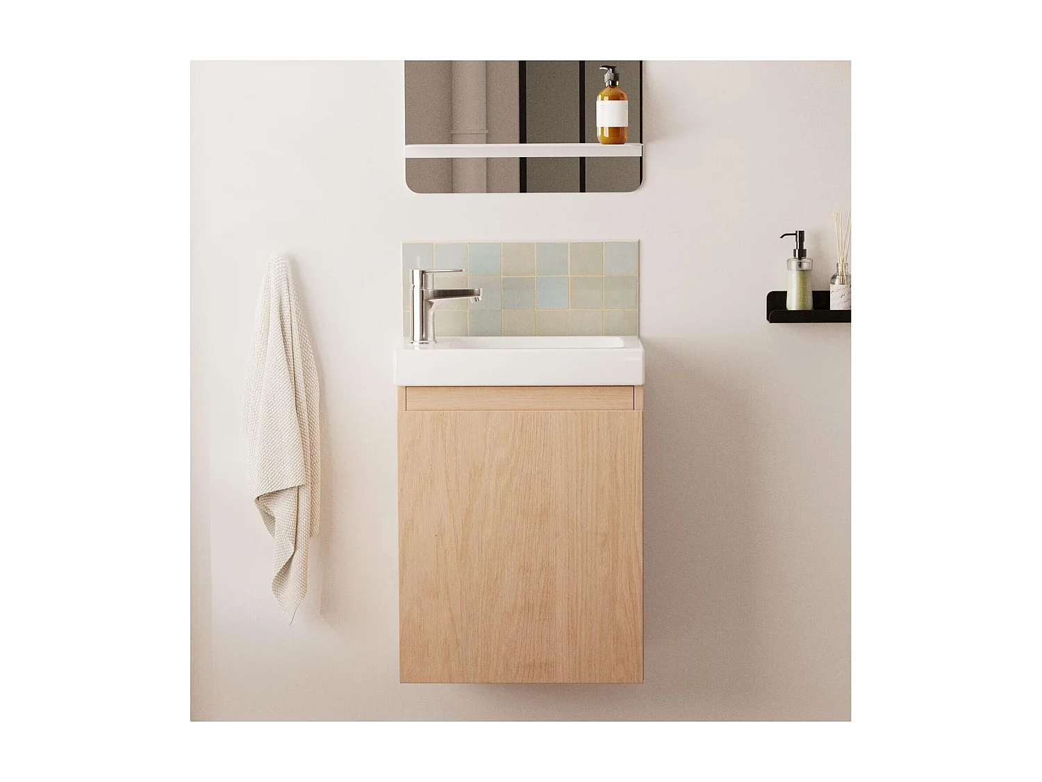 Meuble lave-mains LISA suspendu 41 cm